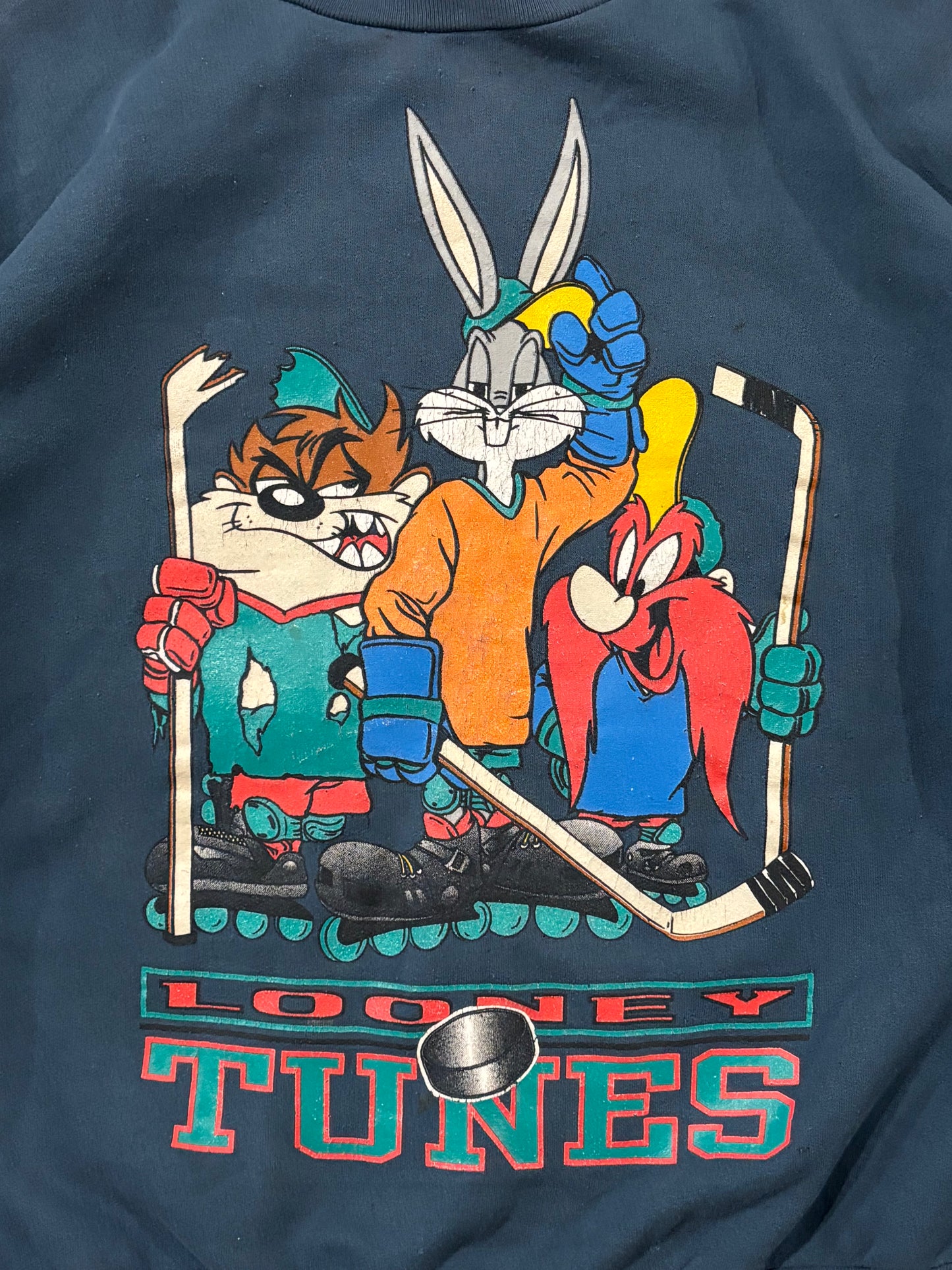 Vintage Looney Tunes Hockey Sweater