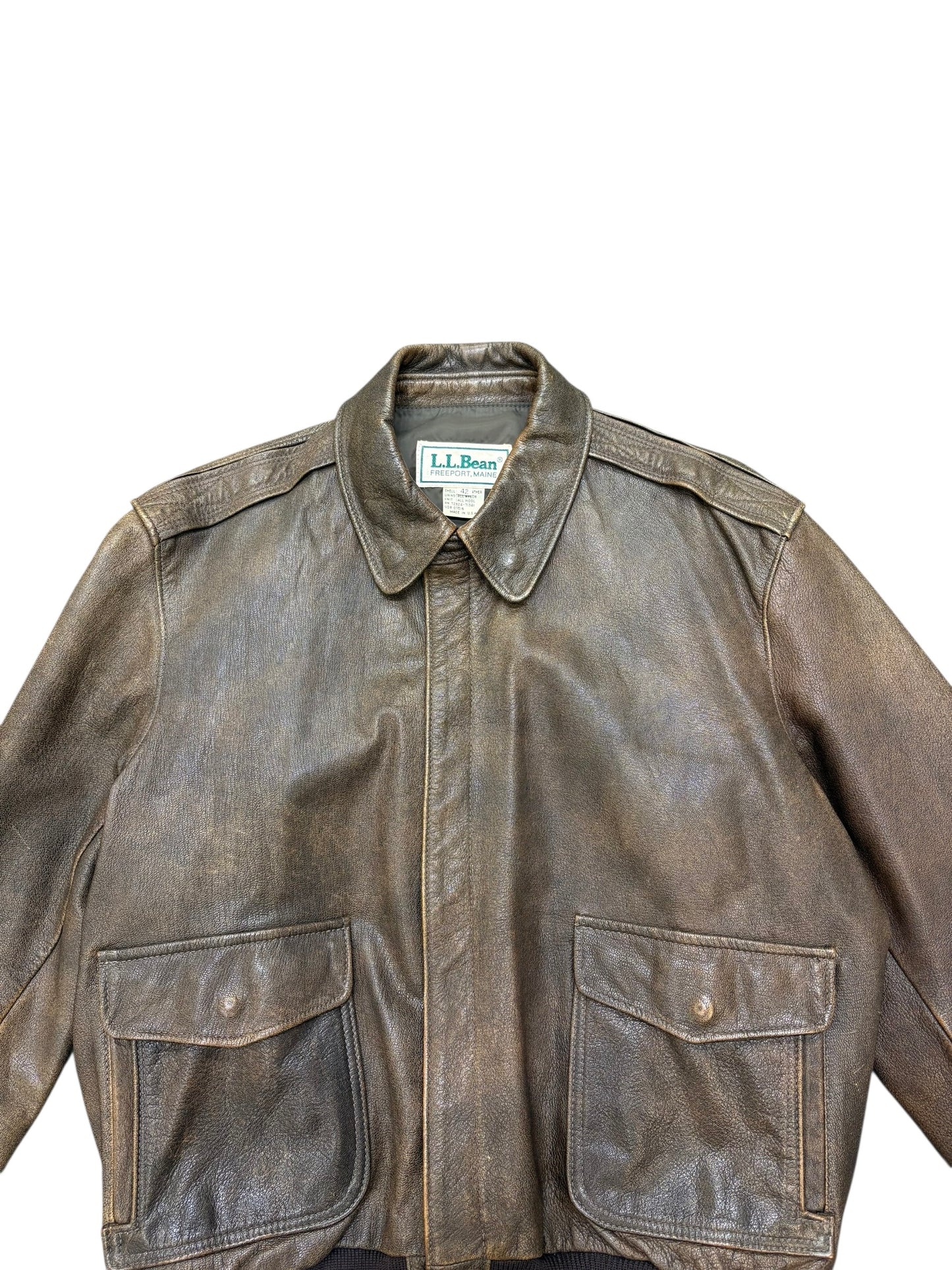 Vintage LL Bean Leather Jacket