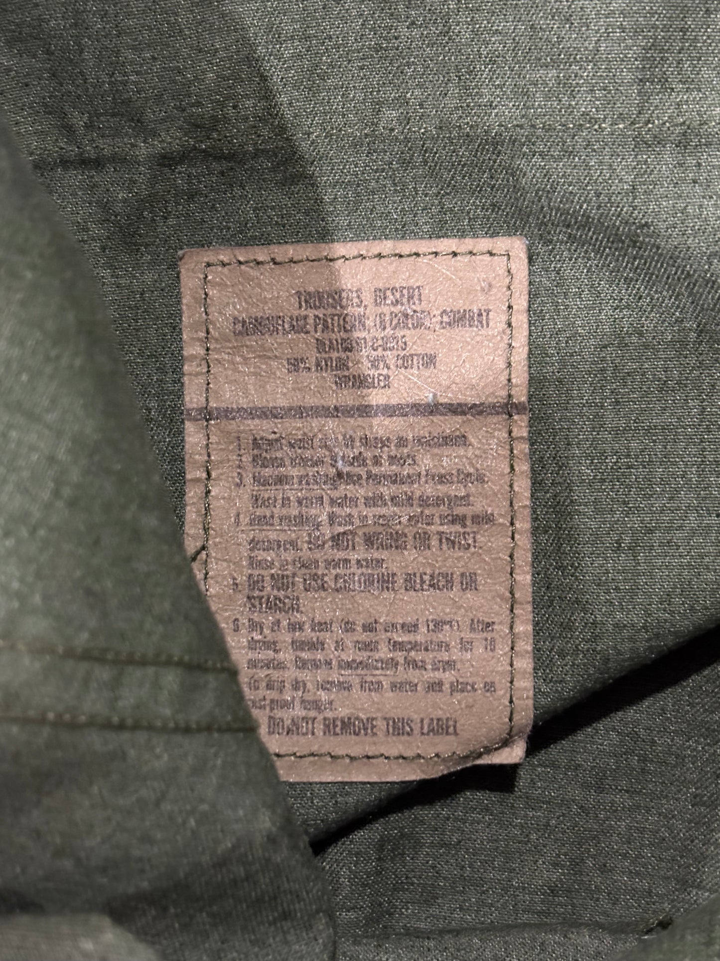 Vintage Camo Military Pants - 34