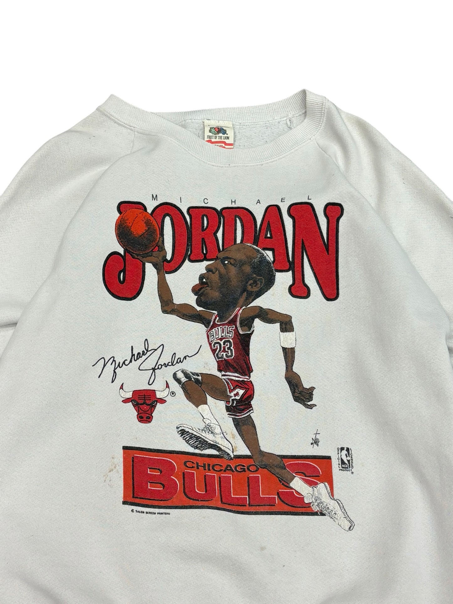 Vintage Michael Jordan Chicago Bulls Bubblehead Sweater