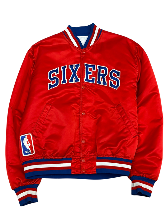 Vintage Red Sixers Red Bomber Jacket
