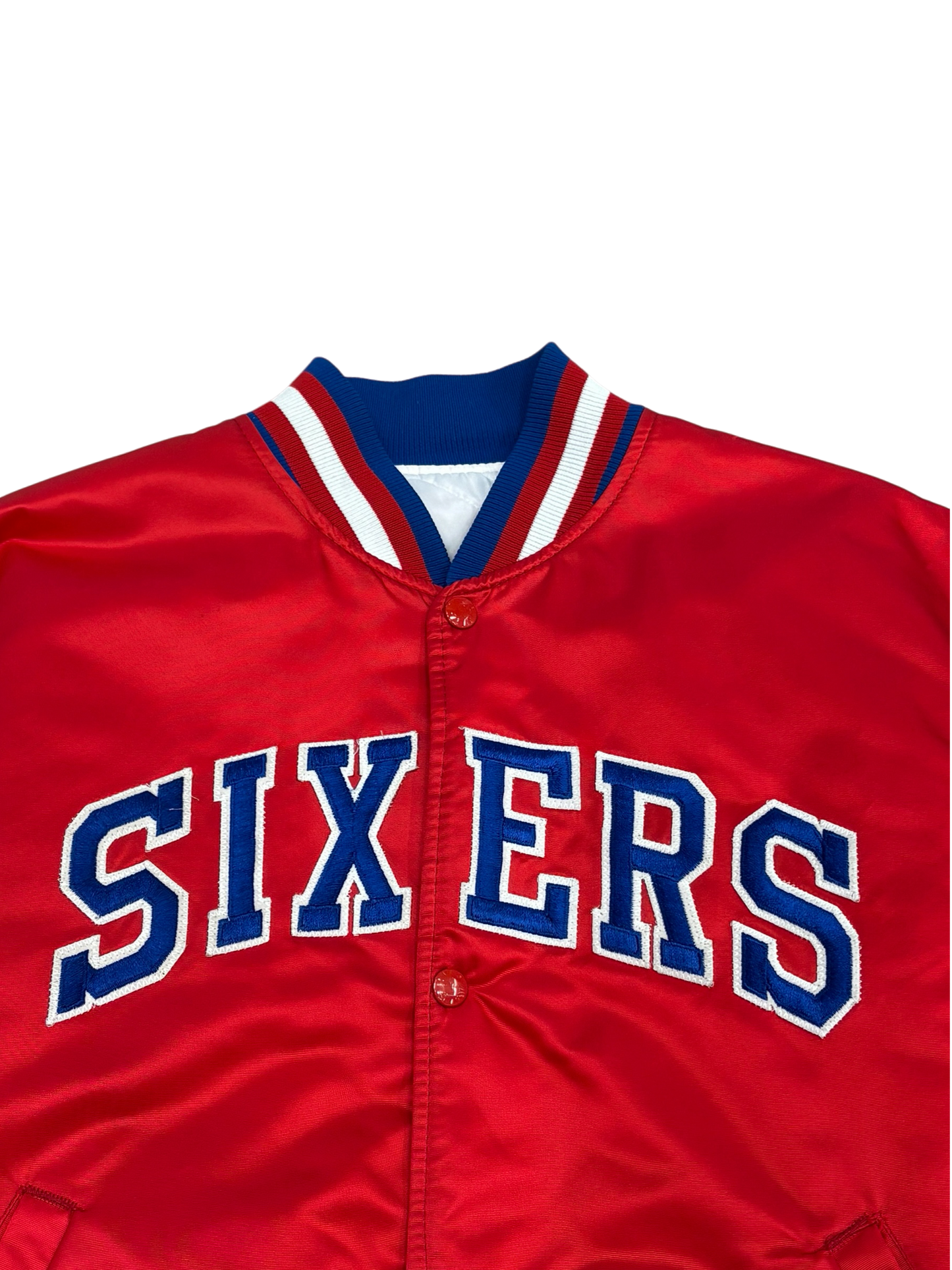 Vintage Red Sixers Red Bomber Jacket
