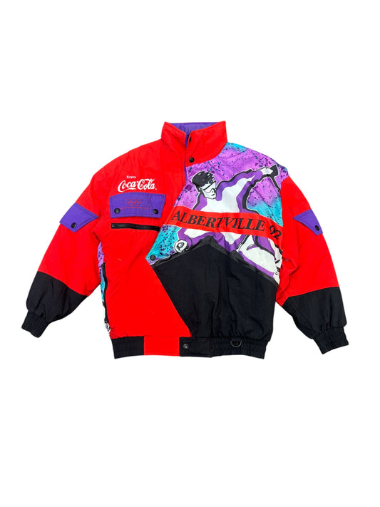 Vintage Coca Cola "Albertville" 1992 Olympics Jacket
