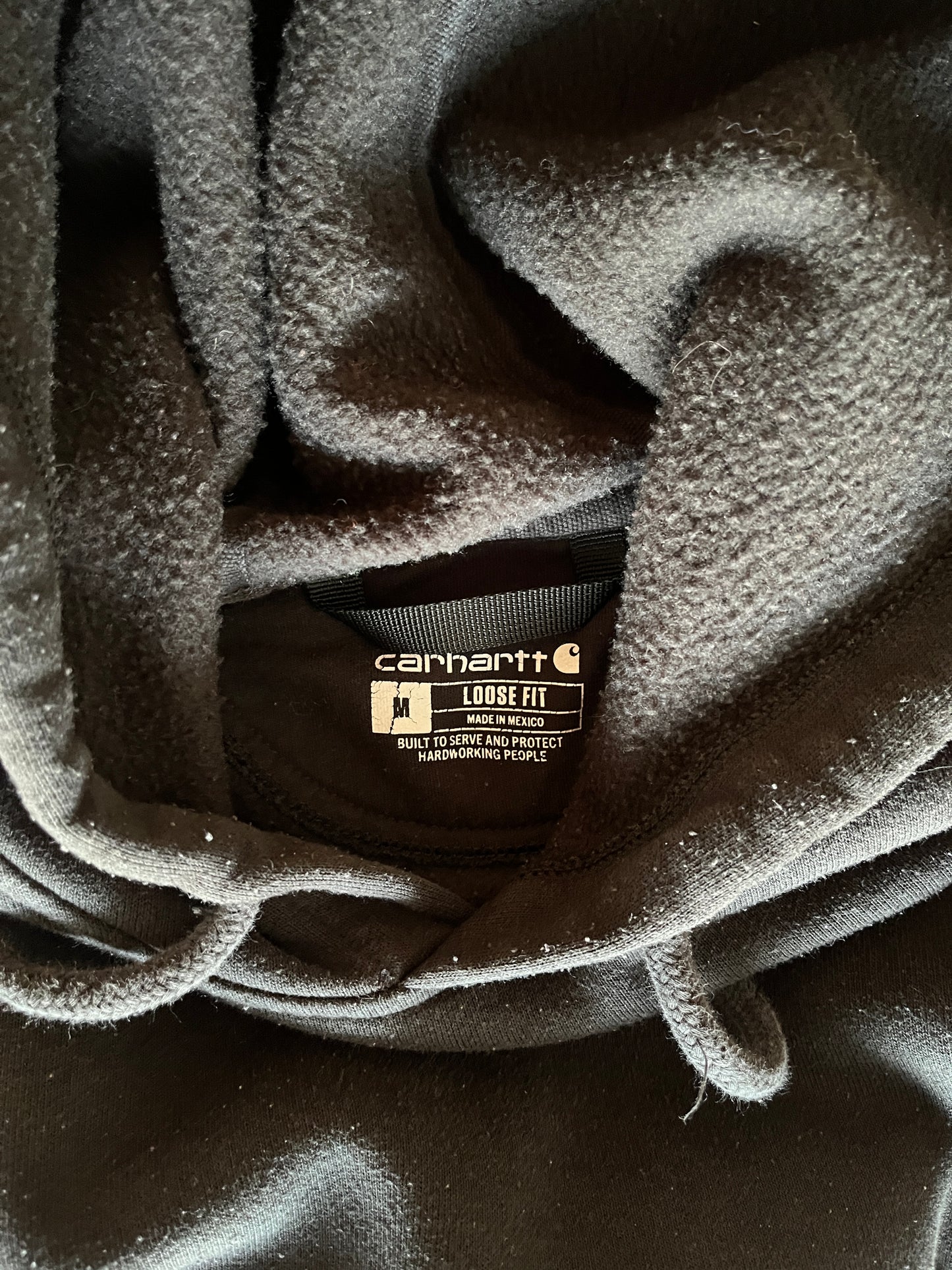 Heavyweight Carhartt Hoodie Black