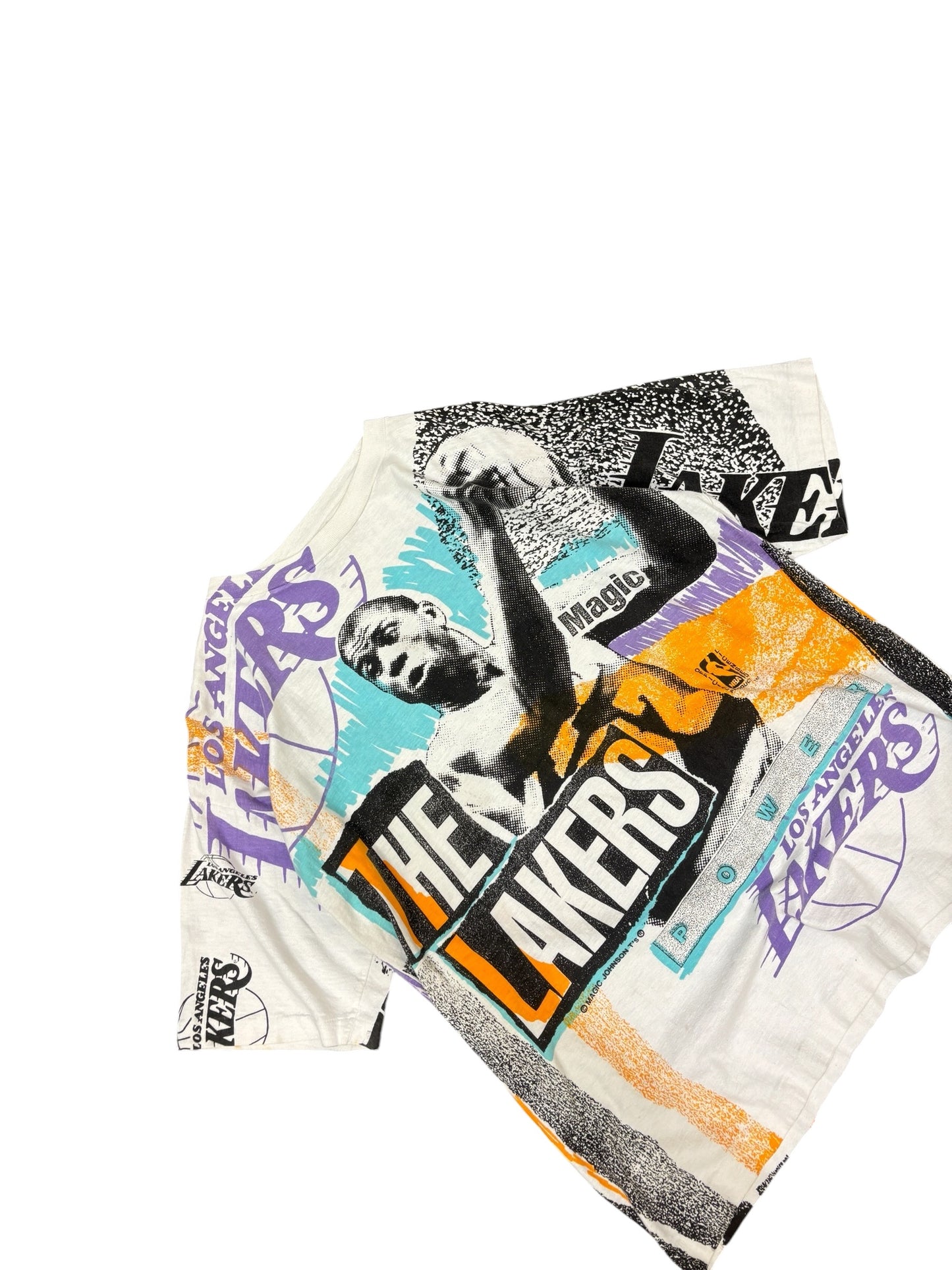 Vintage Magic Johnson LA Lakers AOP Tee