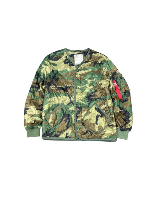 Vintage Alpha Industries Camo Bomber Jacket