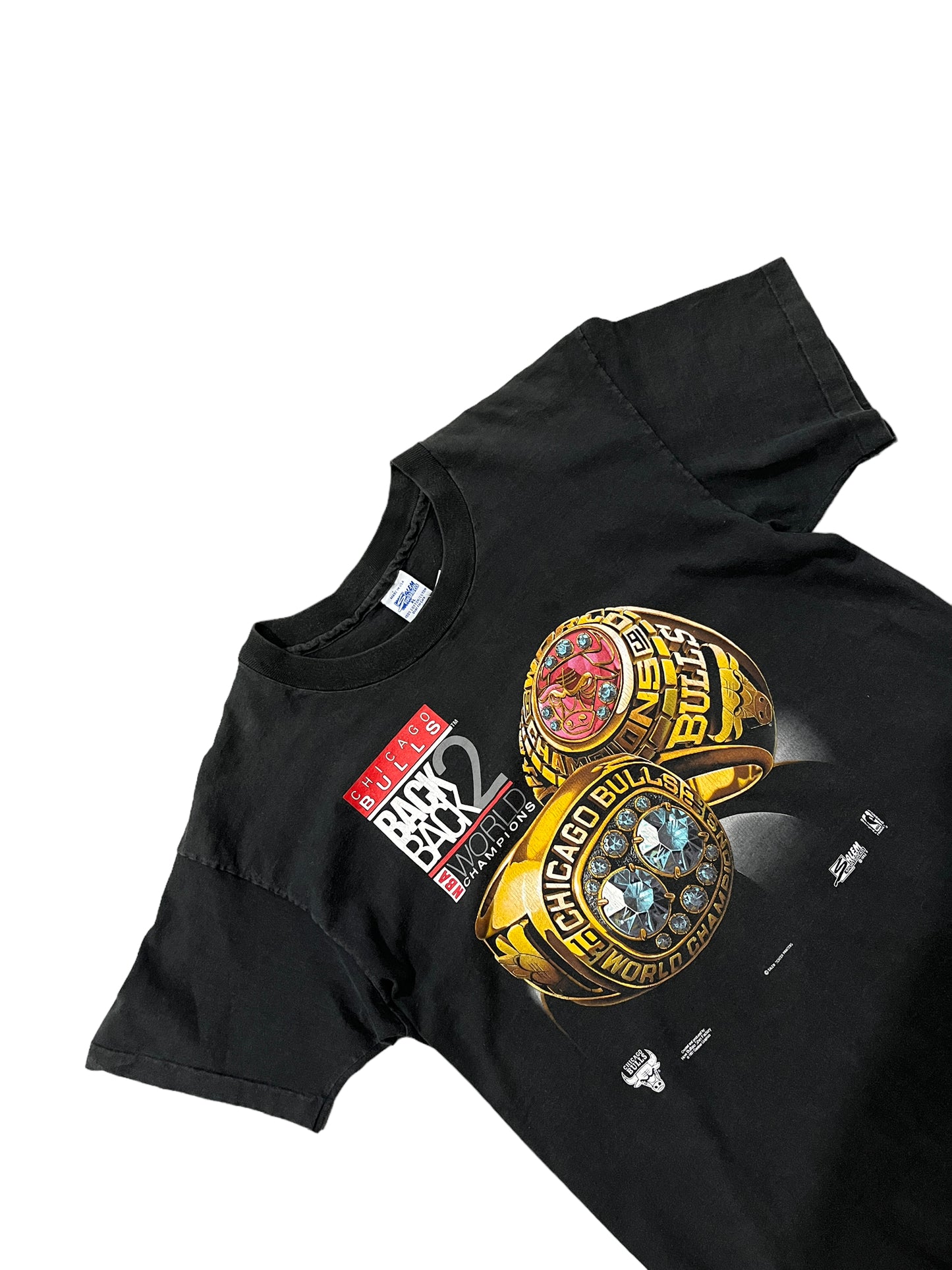 Vintage 90's Chicago Bulls Back To Back Champions Tee
