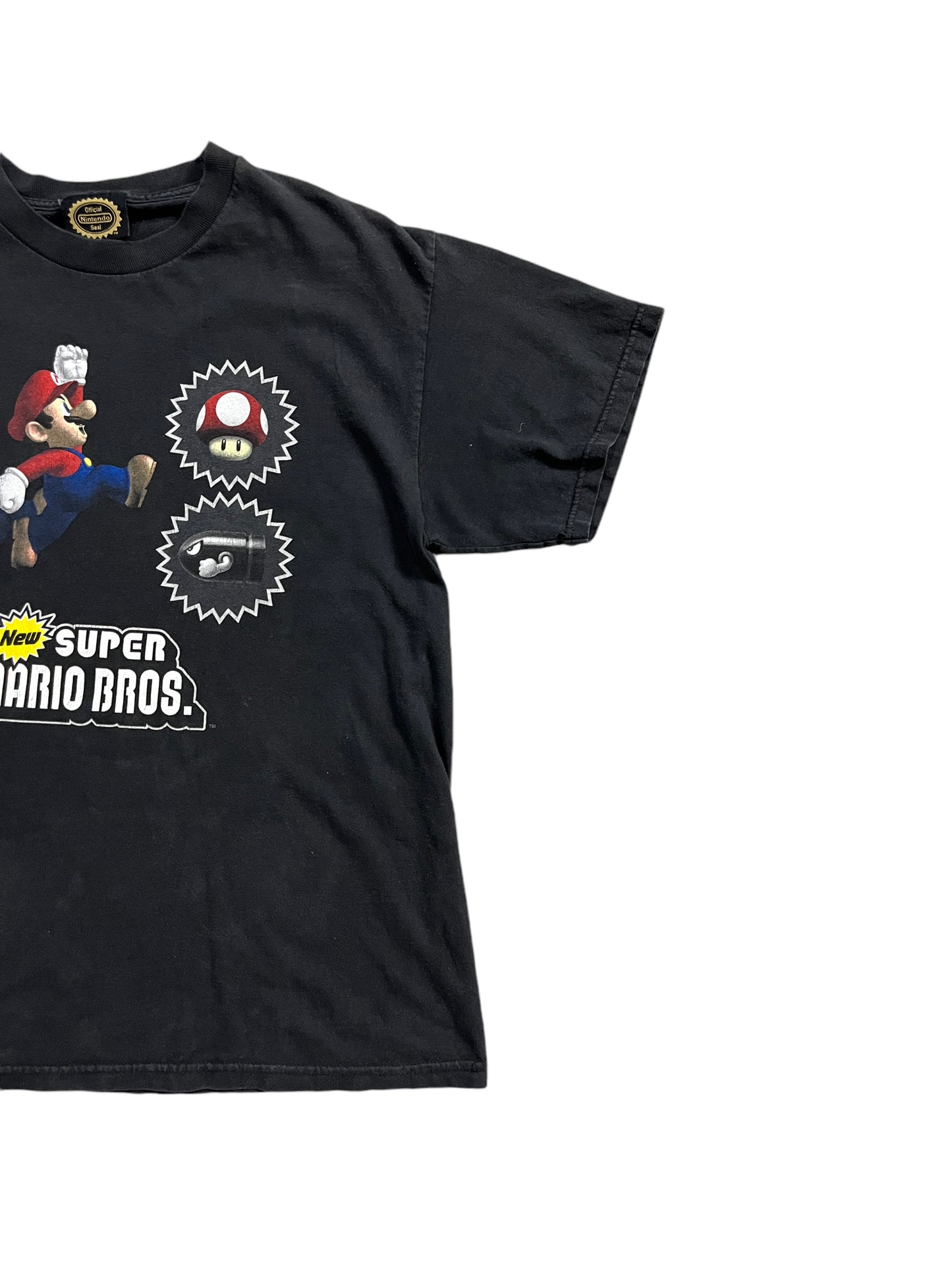 Vintage Y2k Official Nintendo Seal Super Mario Bros Tee