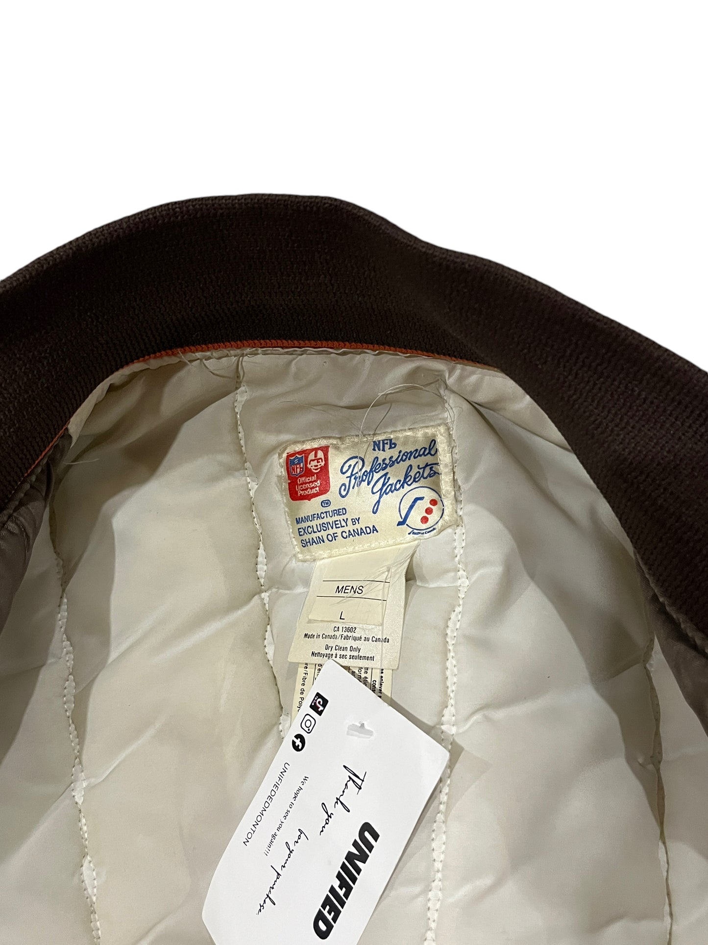 Rare Vintage NFL Cleveland Browns Bomber Jacket
