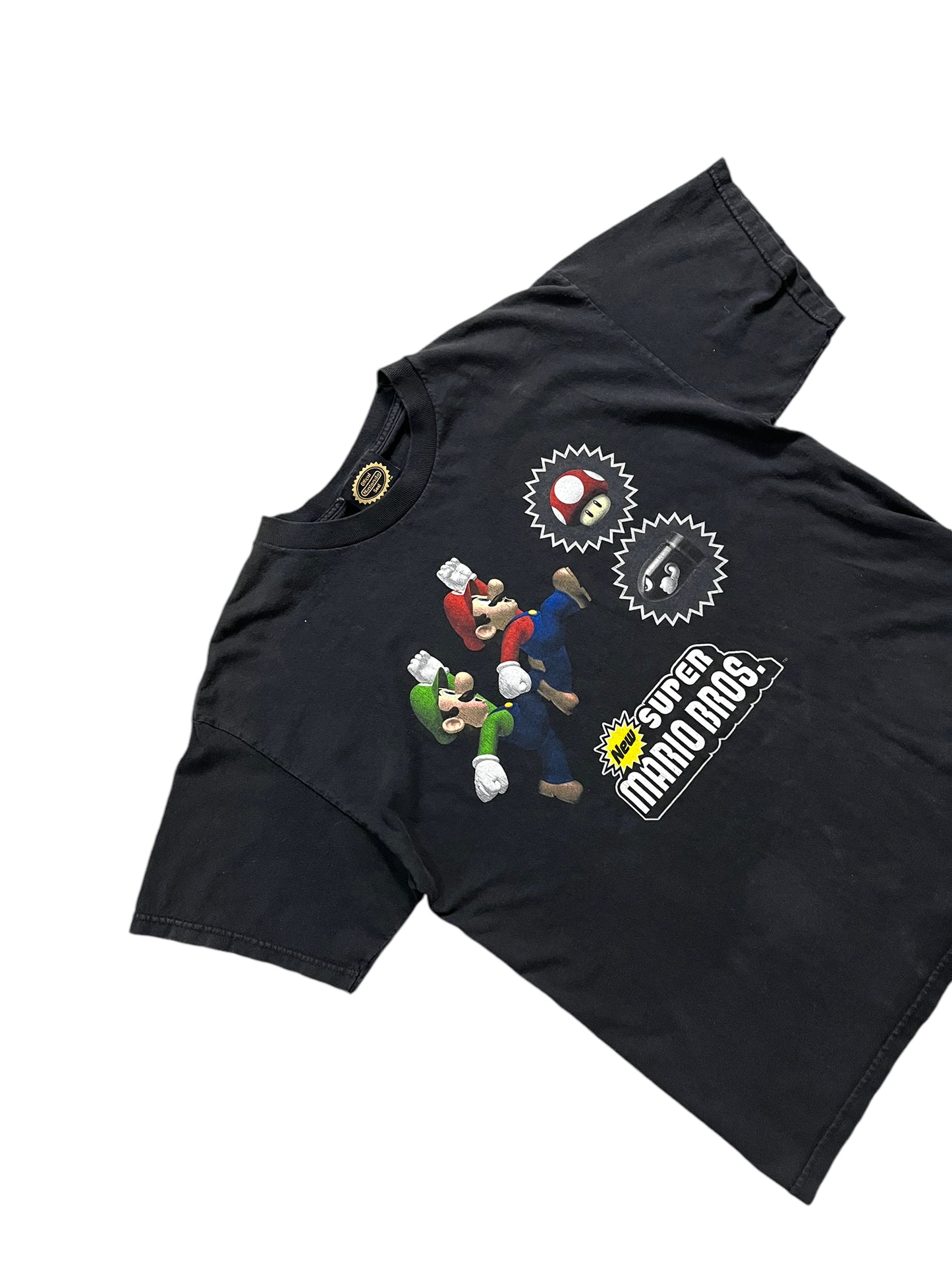 Vintage Y2k Official Nintendo Seal Super Mario Bros Tee