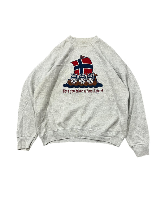 Vintage "Have you driven a Fjord Lately?" Sweater