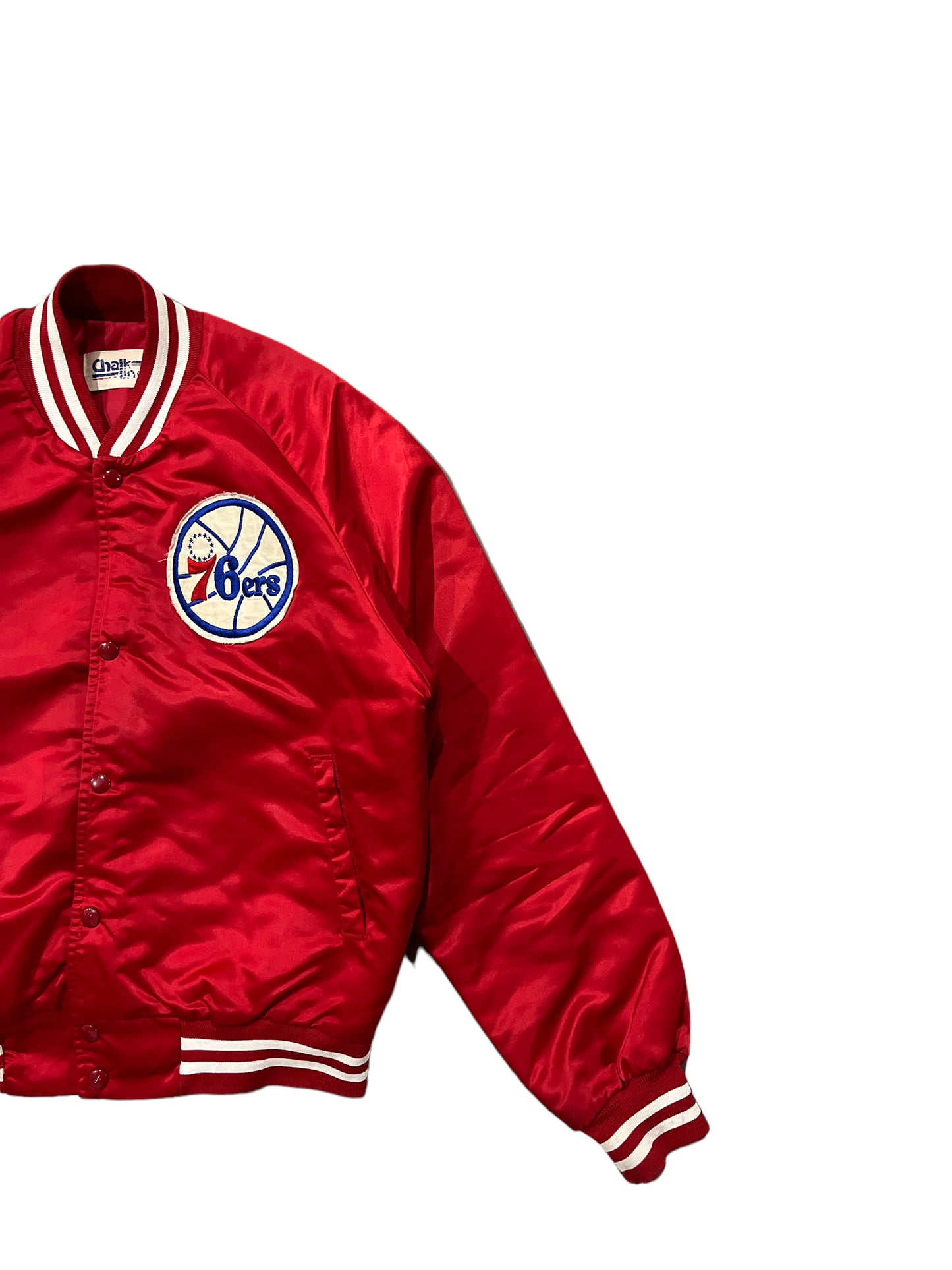Vintage Chalk Line Philadelphia 76ers Satin Jacket