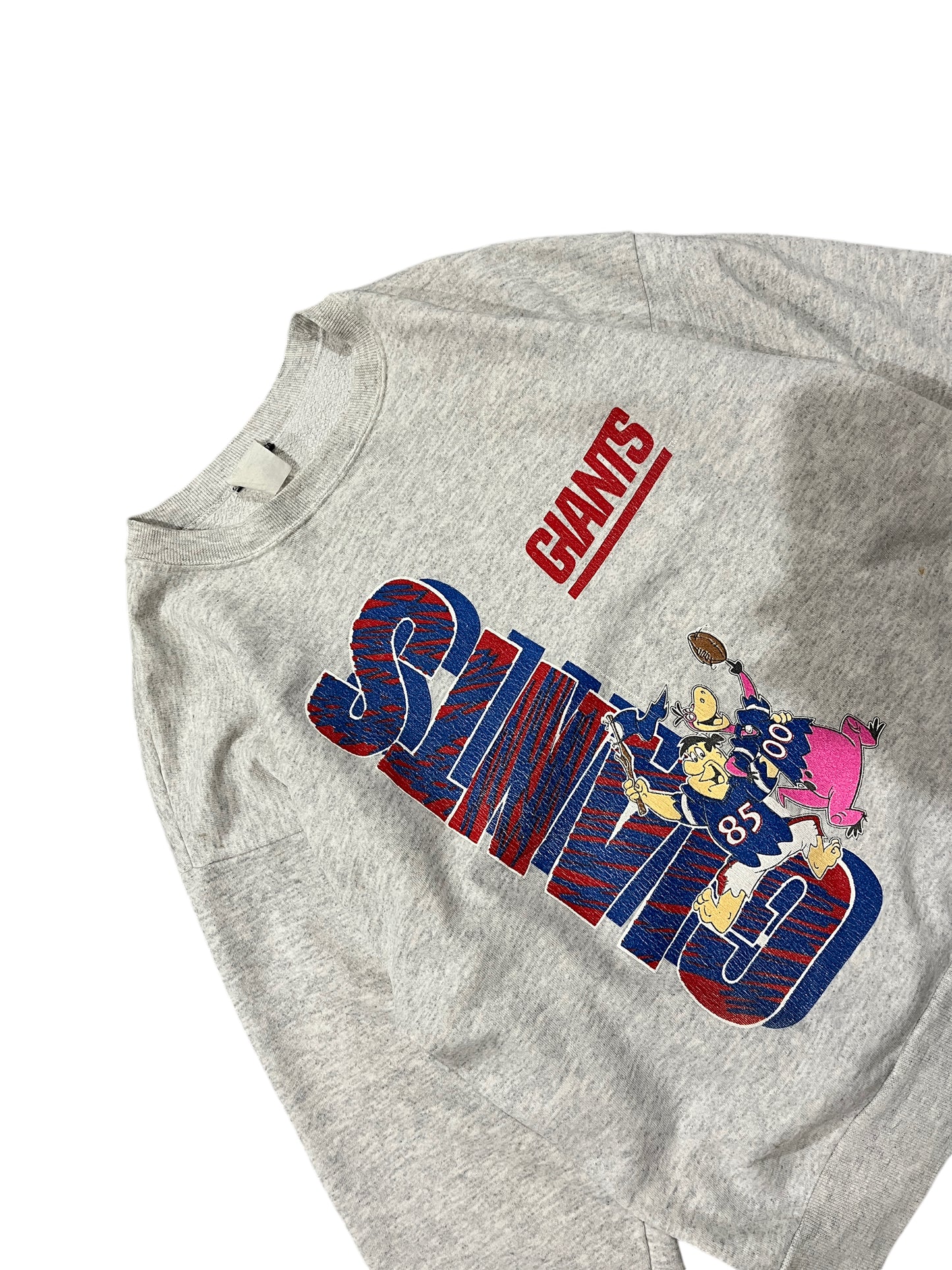 Rare Vintage NFL New York Giants Flintstones Sweater