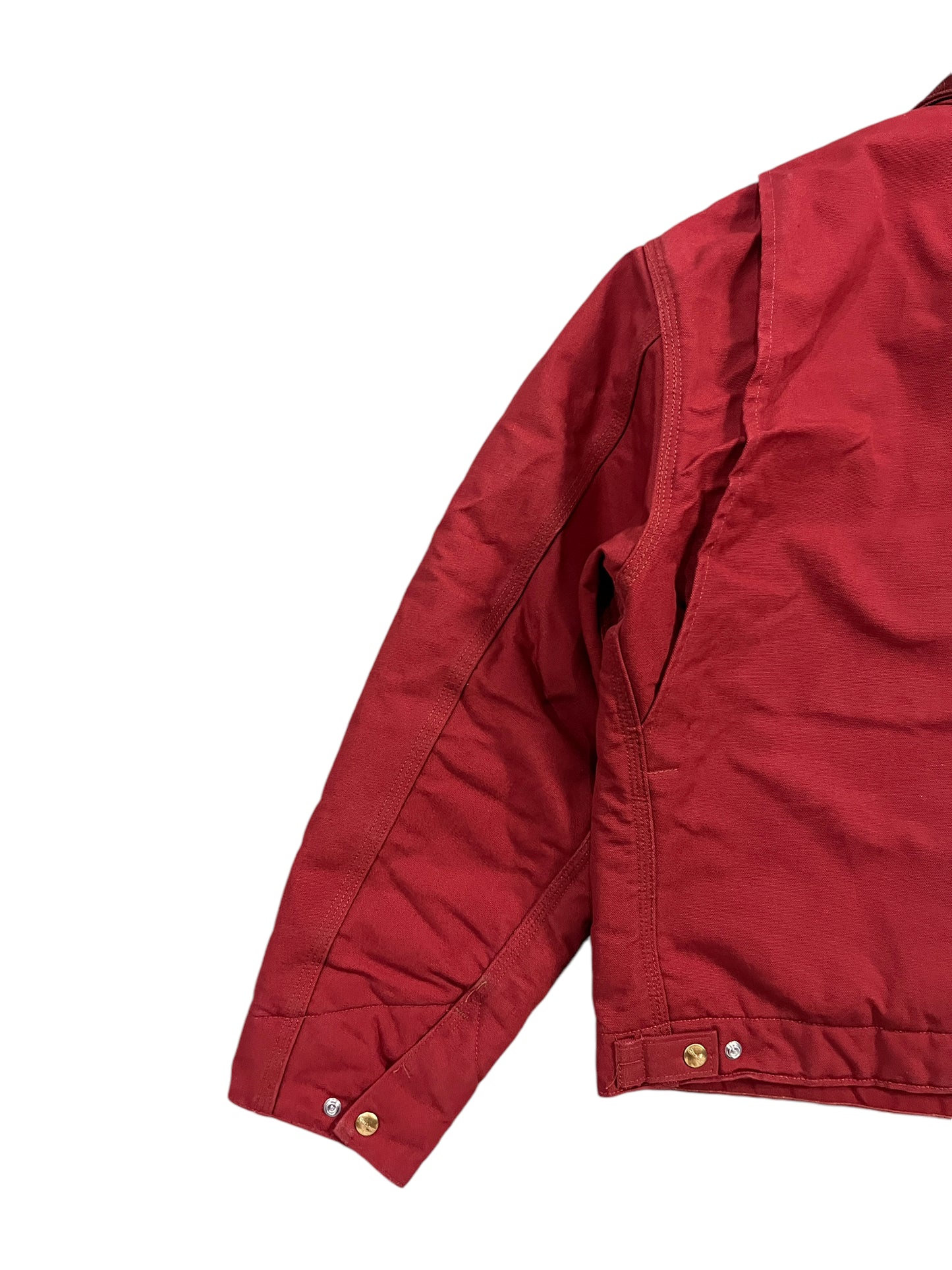 Vintage 1 of 1 Rework Carhartt Detroit Jacket Cherry Red
