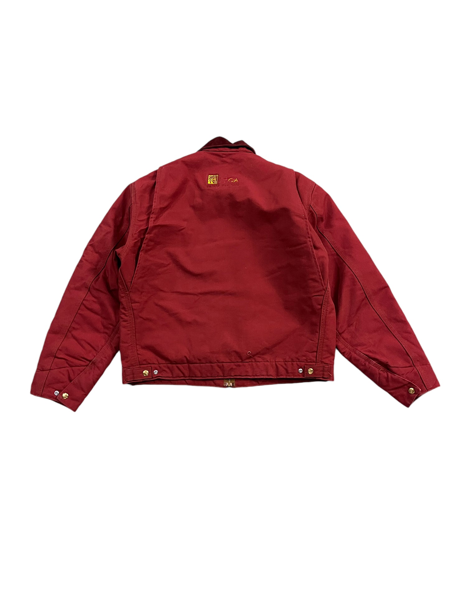 Vintage 1 of 1 Rework Carhartt Detroit Jacket Cherry Red