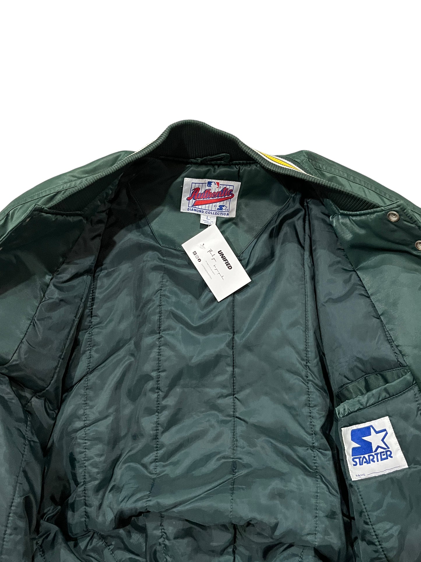 Rare Vintage Starter Oakland Athletics Diamond Collection Jacket