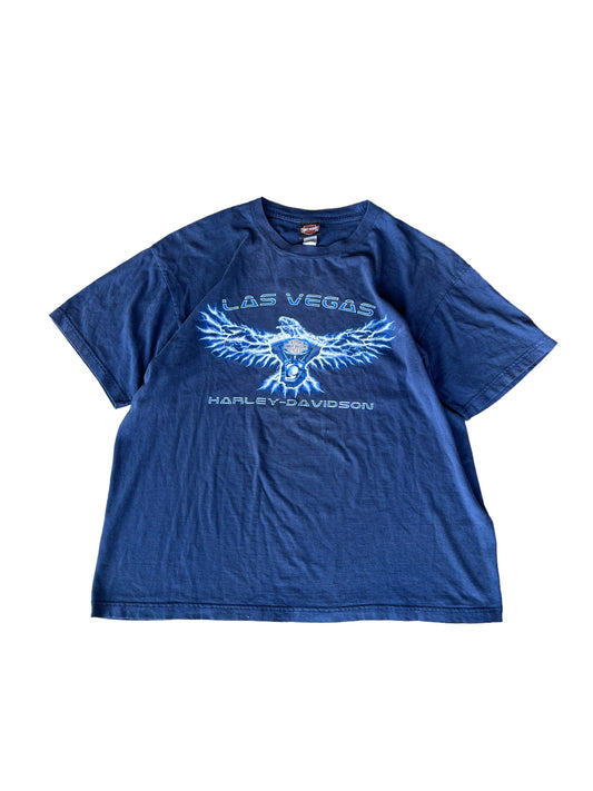 Vintage Las Vegas Harley Davidson Lightning Eagle Tee
