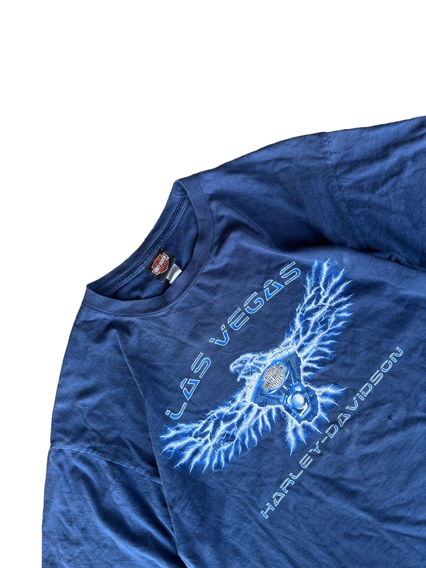 Vintage Las Vegas Harley Davidson Lightning Eagle Tee