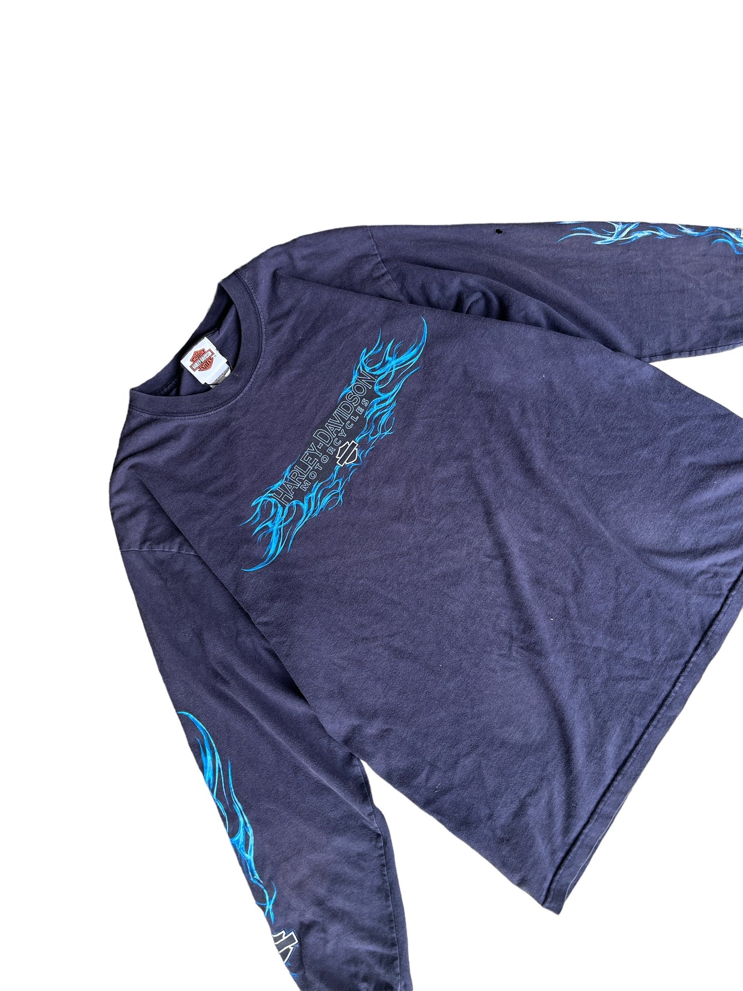 Vintage Harley Davidson Flames Long Sleeves