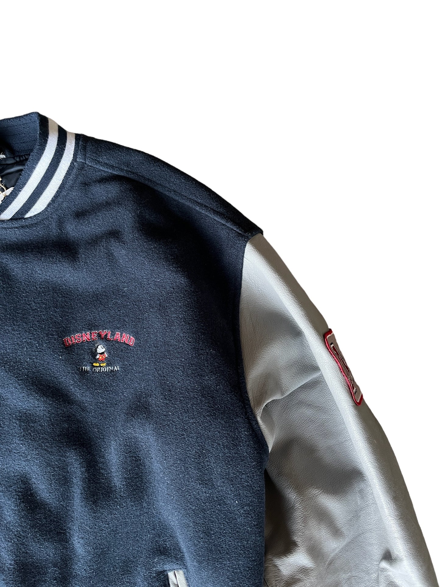 Vintage Disneyland Original Leather Sleeves Varsity Jacket