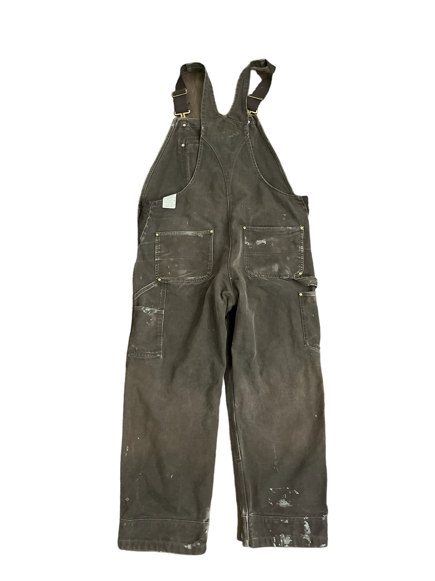 Vintage Carhartt Double Knee Overalls Brown