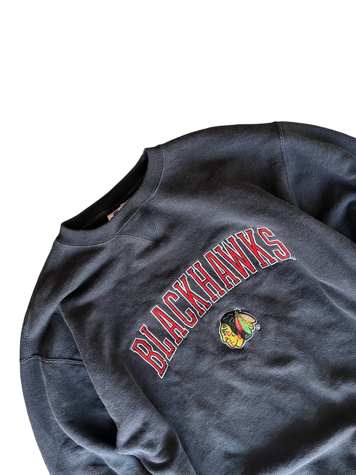Vintage Logo Athletic Blackhawks Sweater