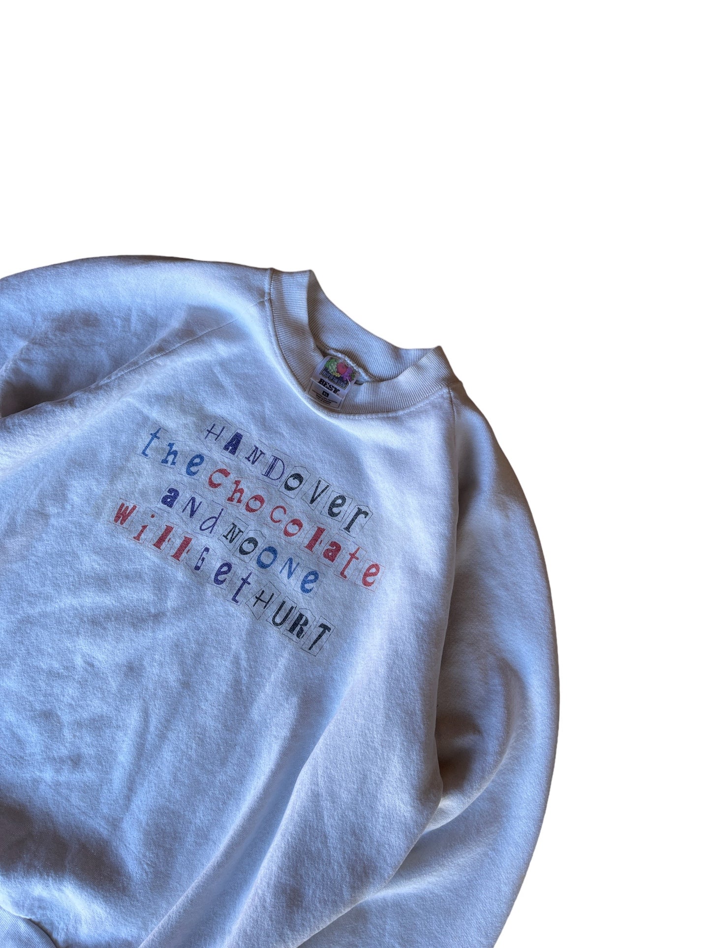 Vintage "Handover The Chocolate And No One Will Get Hurt" Sweater