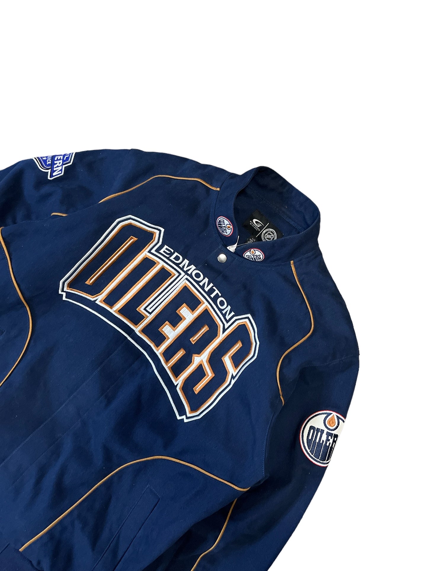 Super Rare NHL G-III Sports Edmonton Oilers Racing Jacket