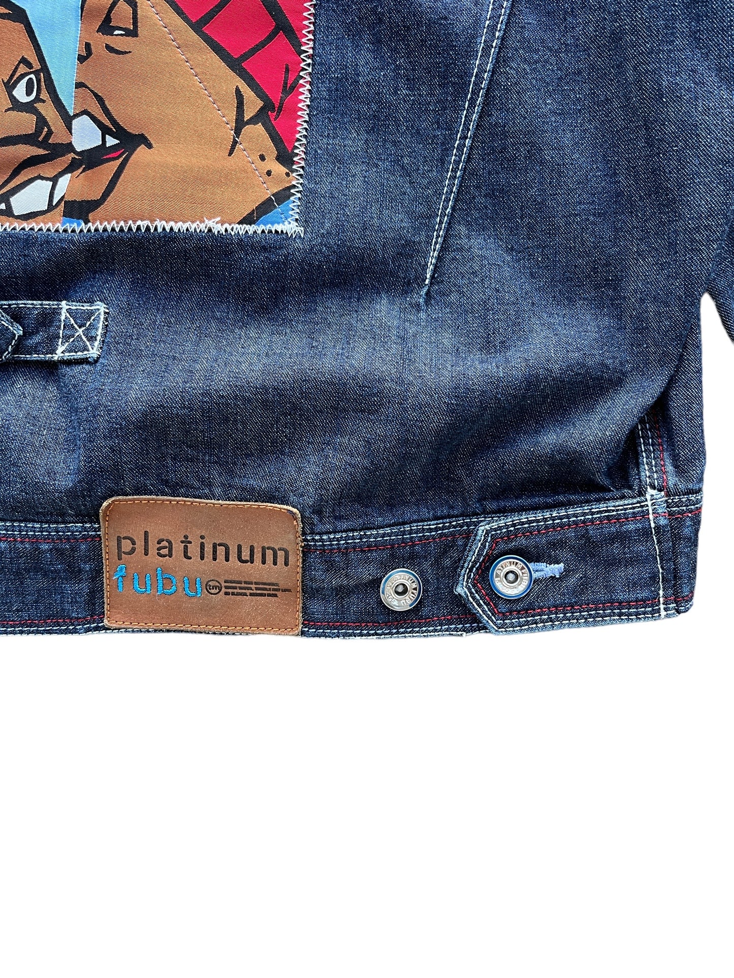 Rare Vintage Platinum Fubu "Fat Albert" Denim Jacket