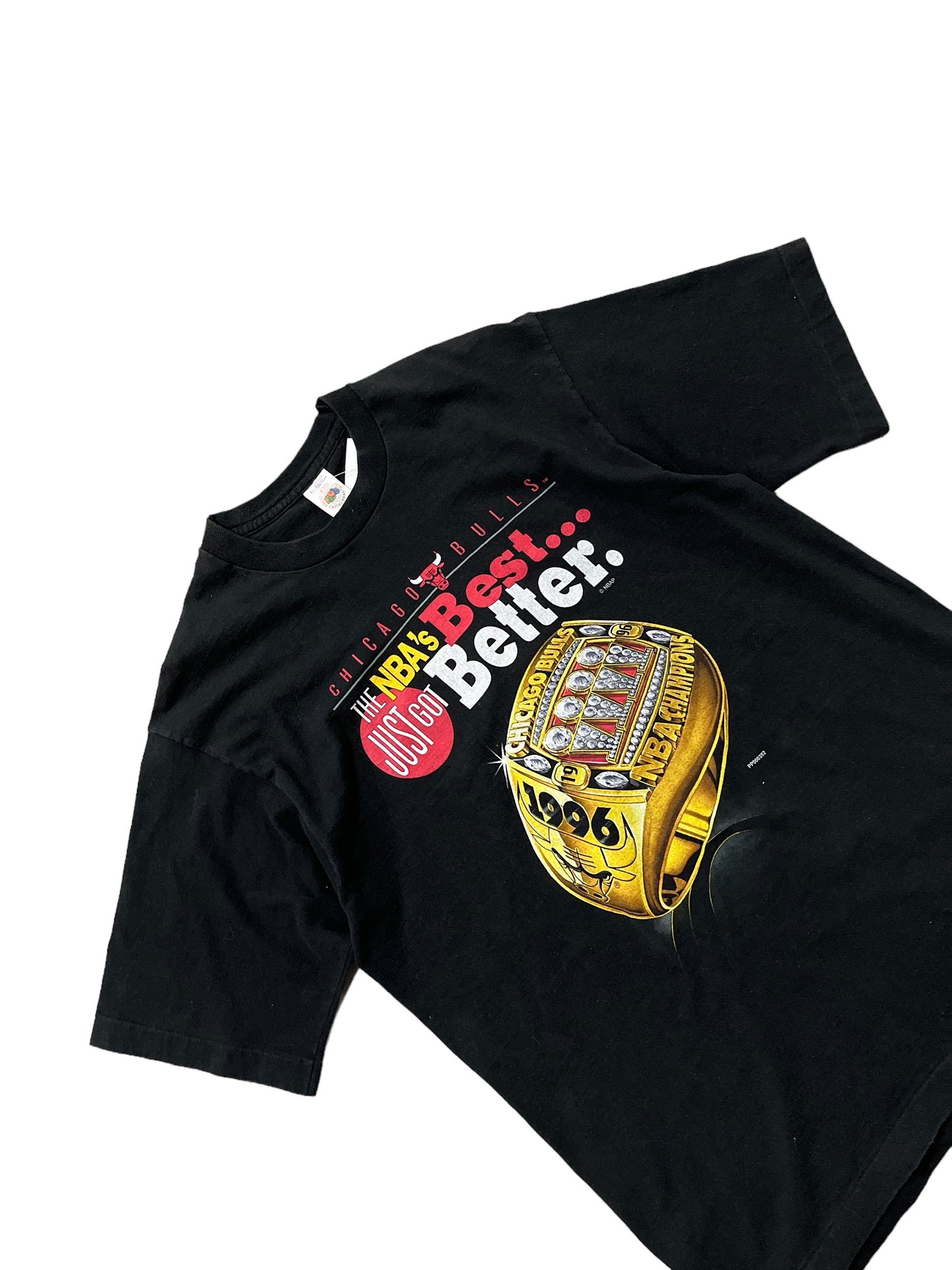 Vintage 90's Chicago Bulls Rings "The NBA's Best Just Got Better" Tee