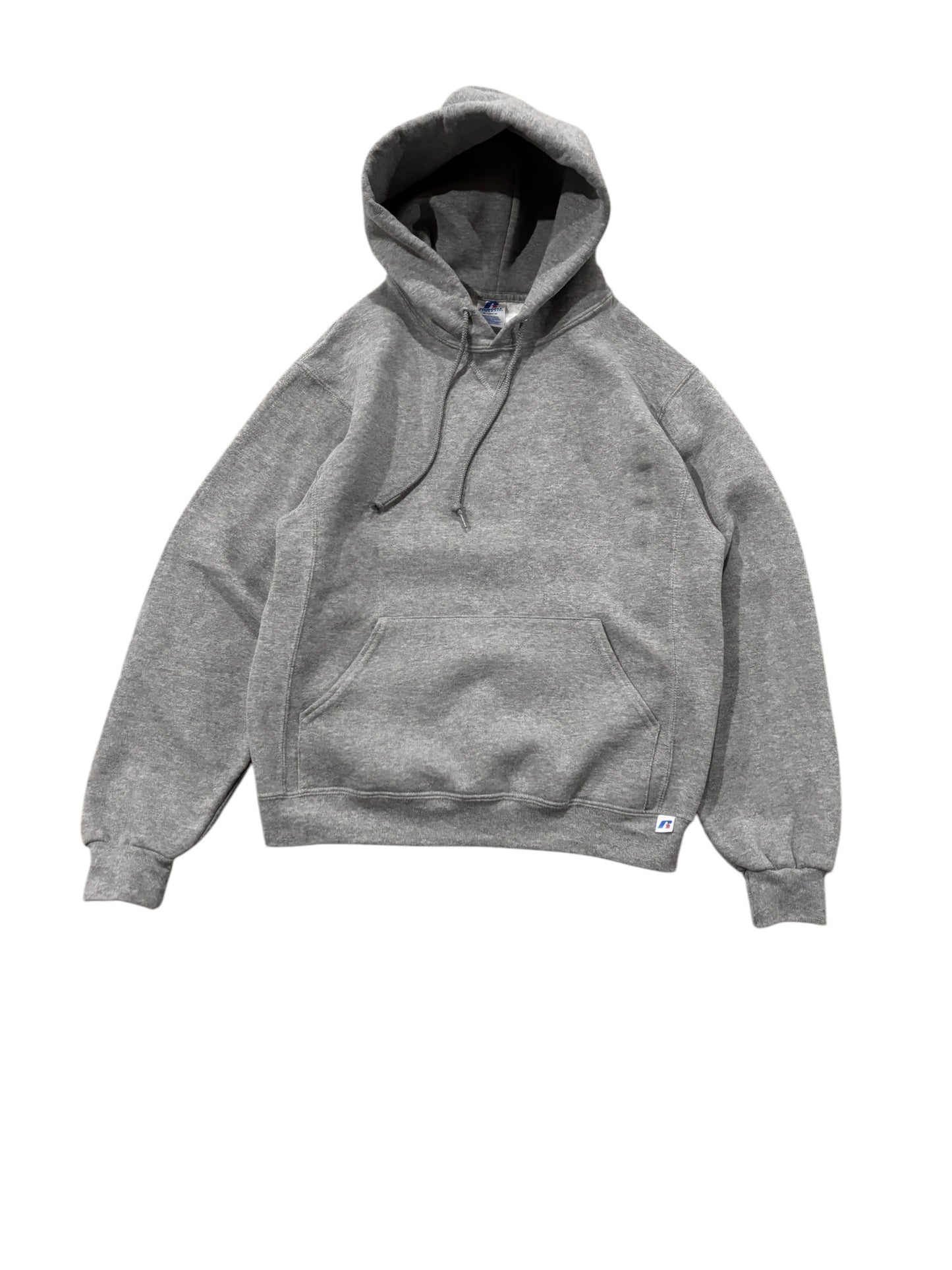 Reworked Vintage Back Print Hoodie Grey - "Clothes Deserve A Second Chance"