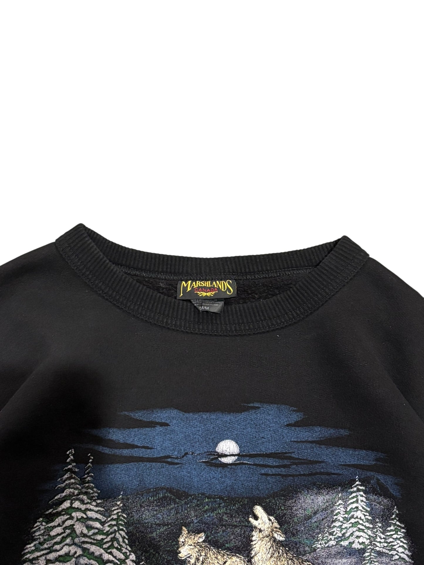 Vintage Marshlands Wolf Sweater