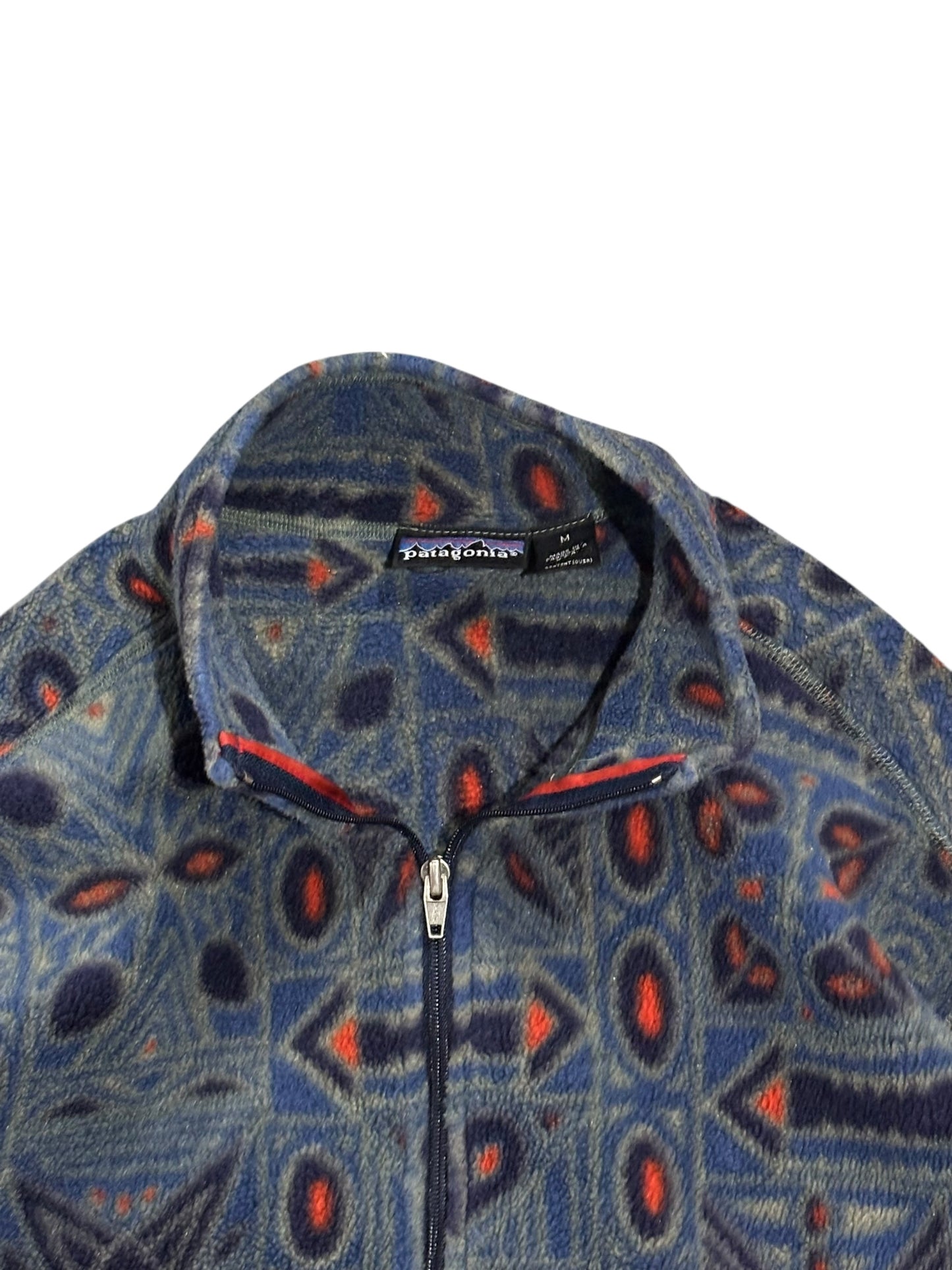 Vintage Patagonia Monogram Fleece Half Zip Jacket
