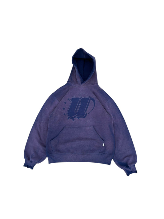 Unified Big Logo Vintage Wash Hoodie - Purple