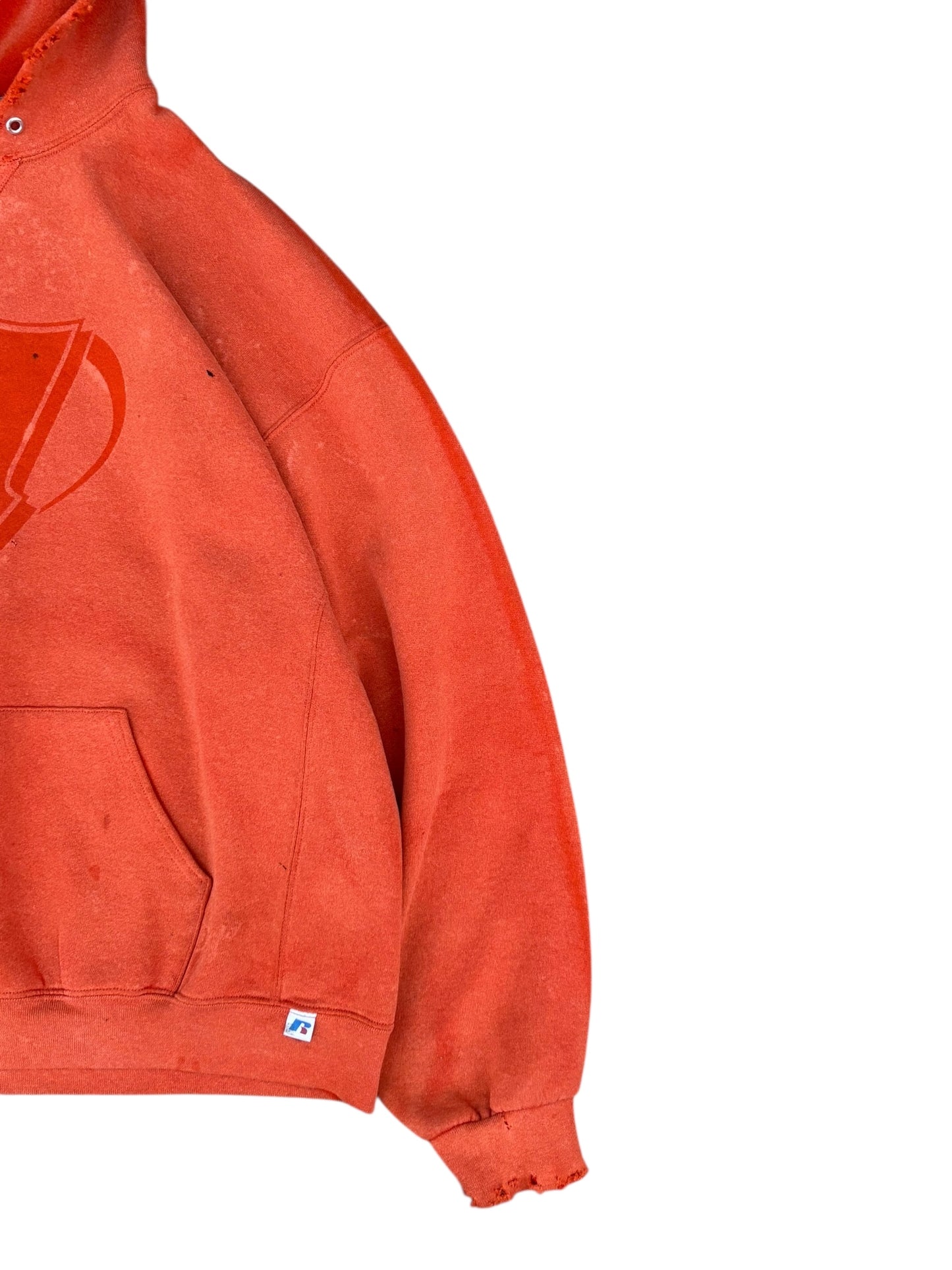 Unified Big Logo Vintage Wash Hoodie - Orange