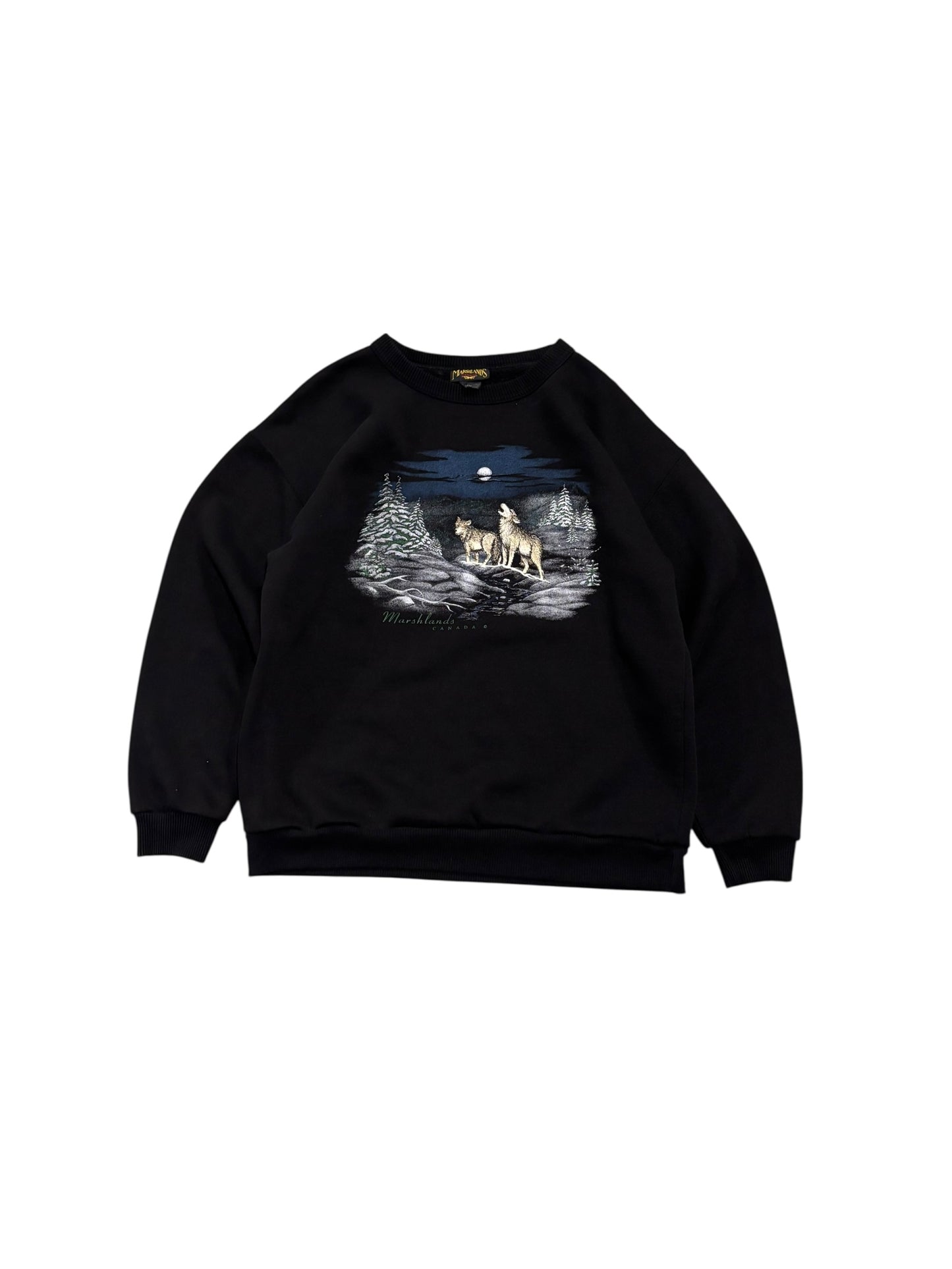 Vintage Marshlands Wolf Sweater
