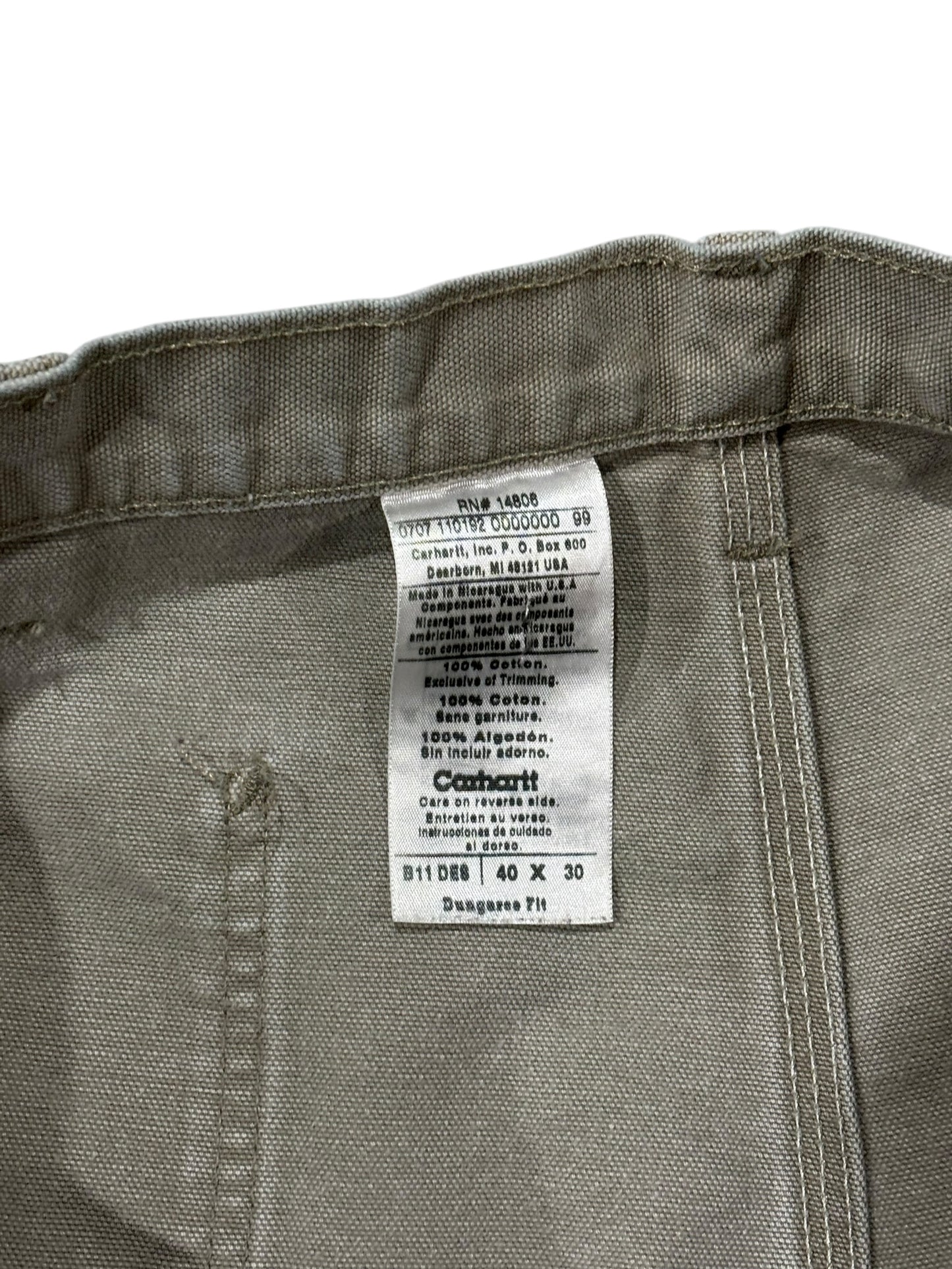 Vintage Carhartt Relaxed Pants Light Grey