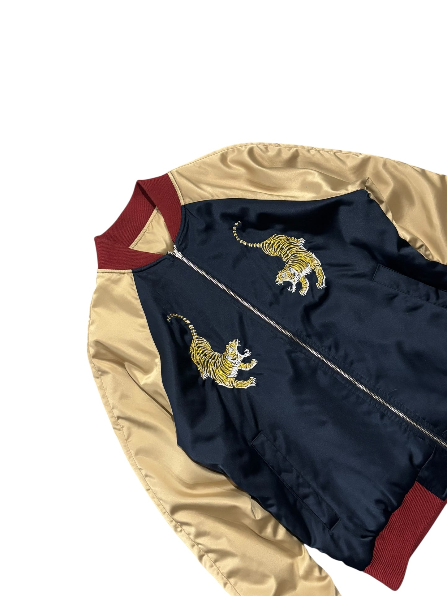 Vintage Originals Tiger Silk Bomber Jacket