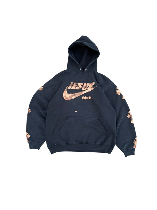 1 of 1 "Jesus Did It" Upcycled Vintage Hoodie