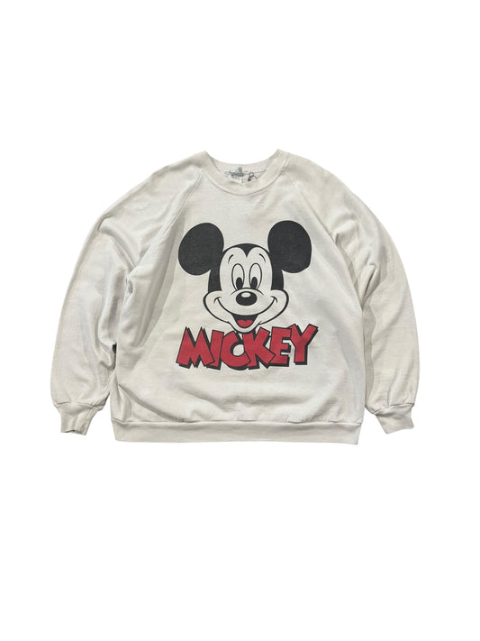 Vintage Disney Mickey Sweater White