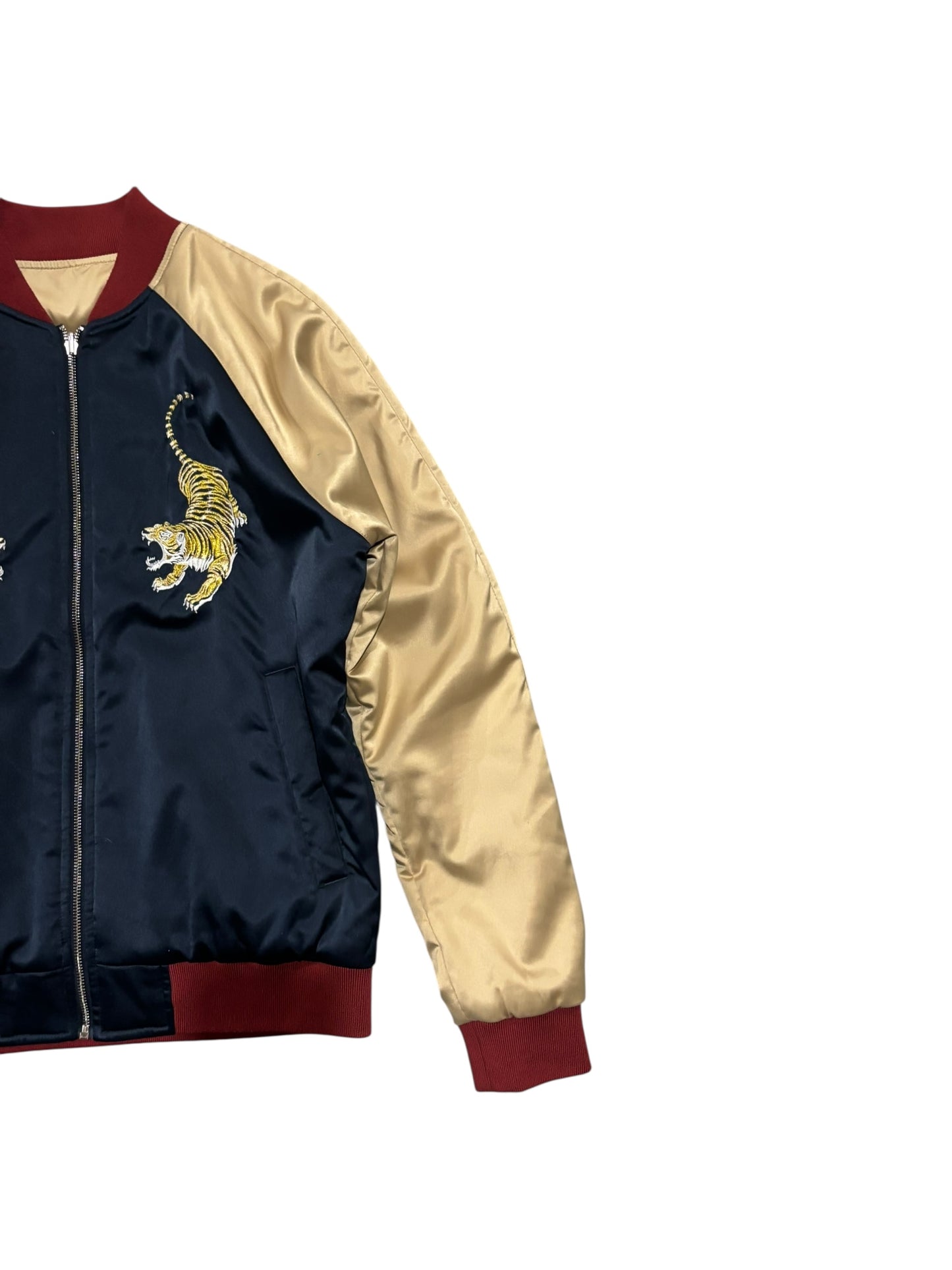 Vintage Originals Tiger Silk Bomber Jacket