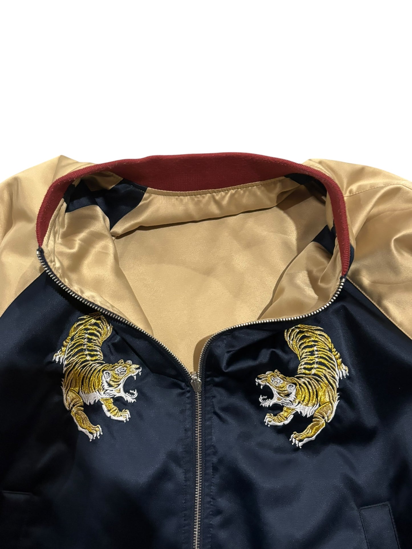 Vintage Originals Tiger Silk Bomber Jacket