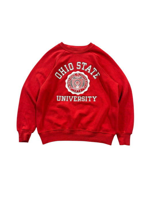Vintahe Ohio State University Sweater - Red