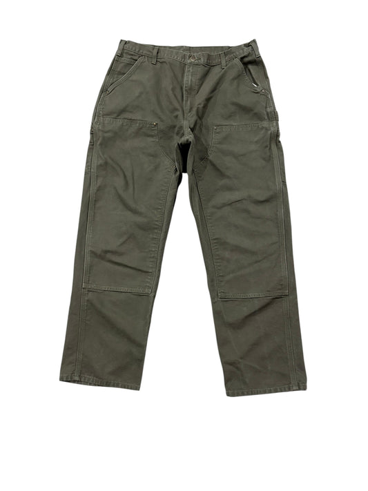 Vintage Carhartt Double Knee Pants Olive Green
