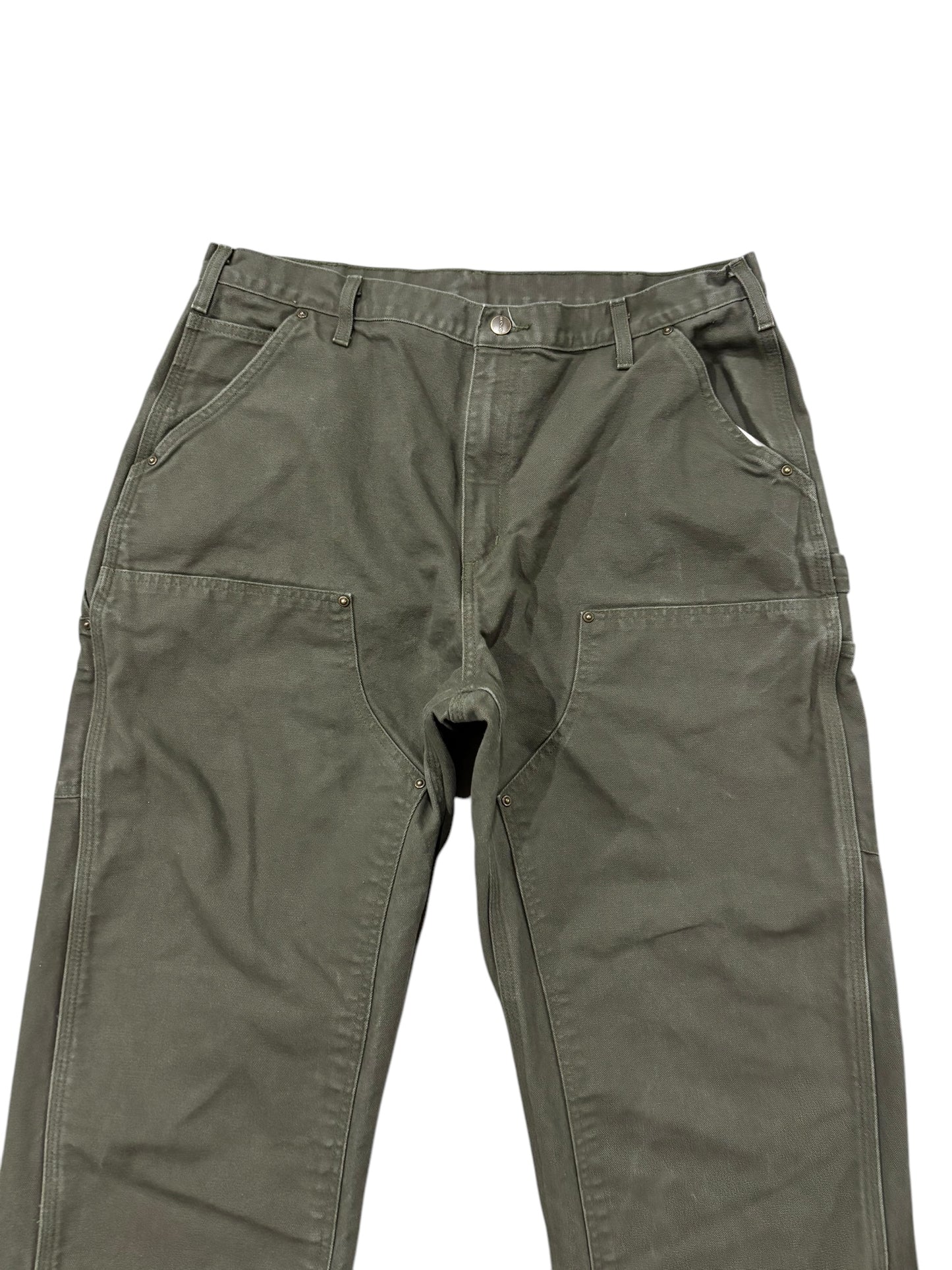 Vintage Carhartt Double Knee Pants Olive Green