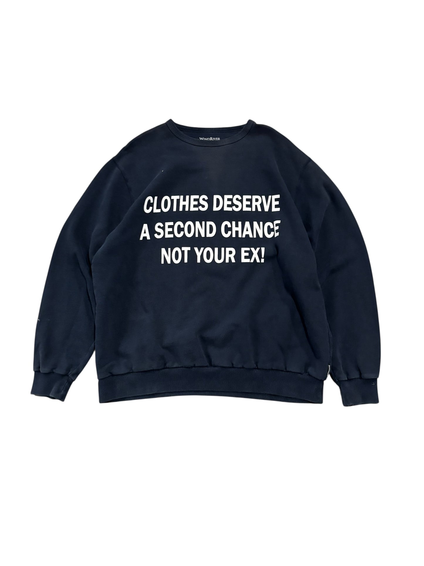 Clothes Deserve A Second Chance Not Your Ex Sweater - Dark Blue