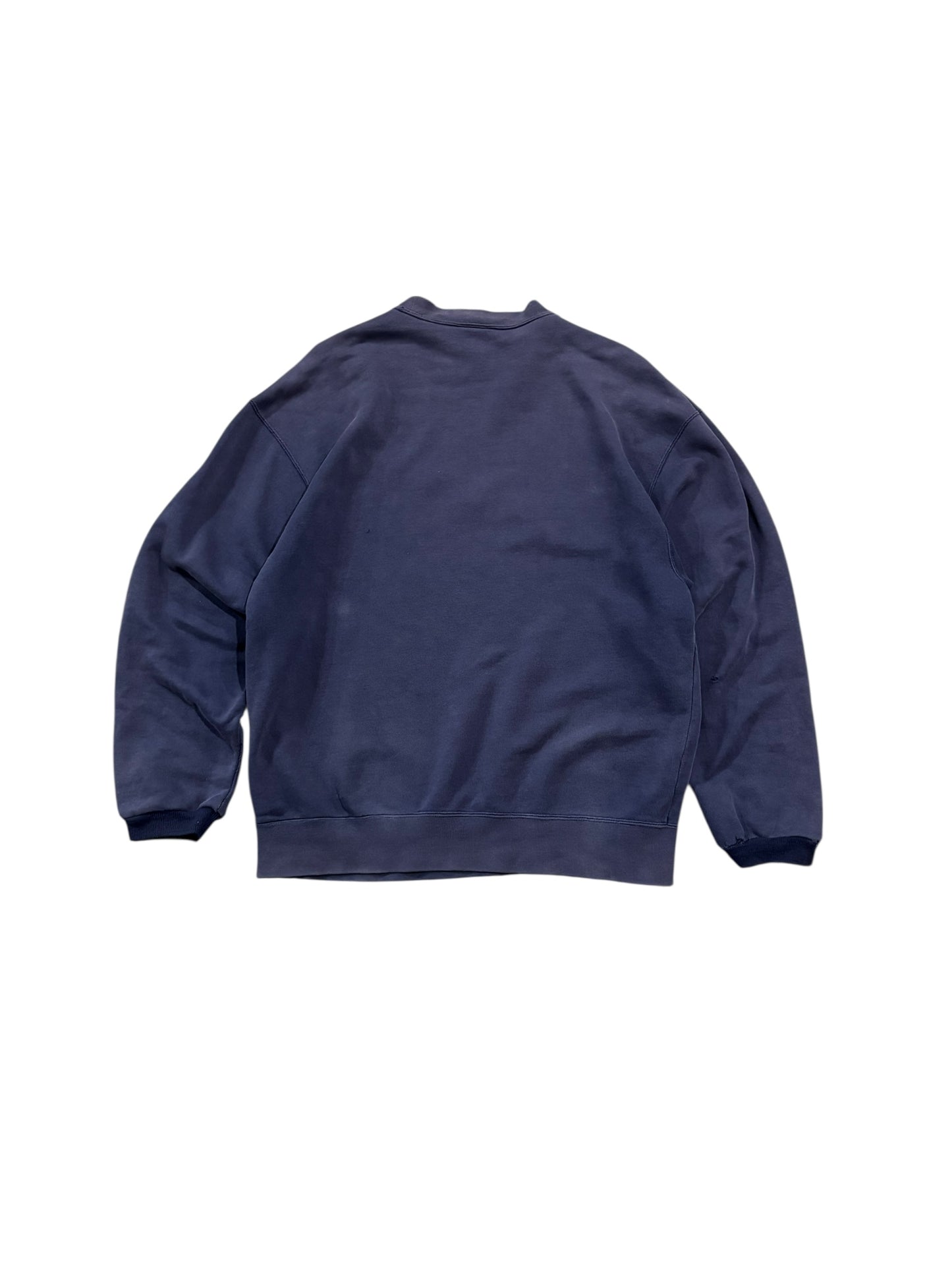 Vintage 90s Nike Center Swoosh Sweater - Indigo Blue