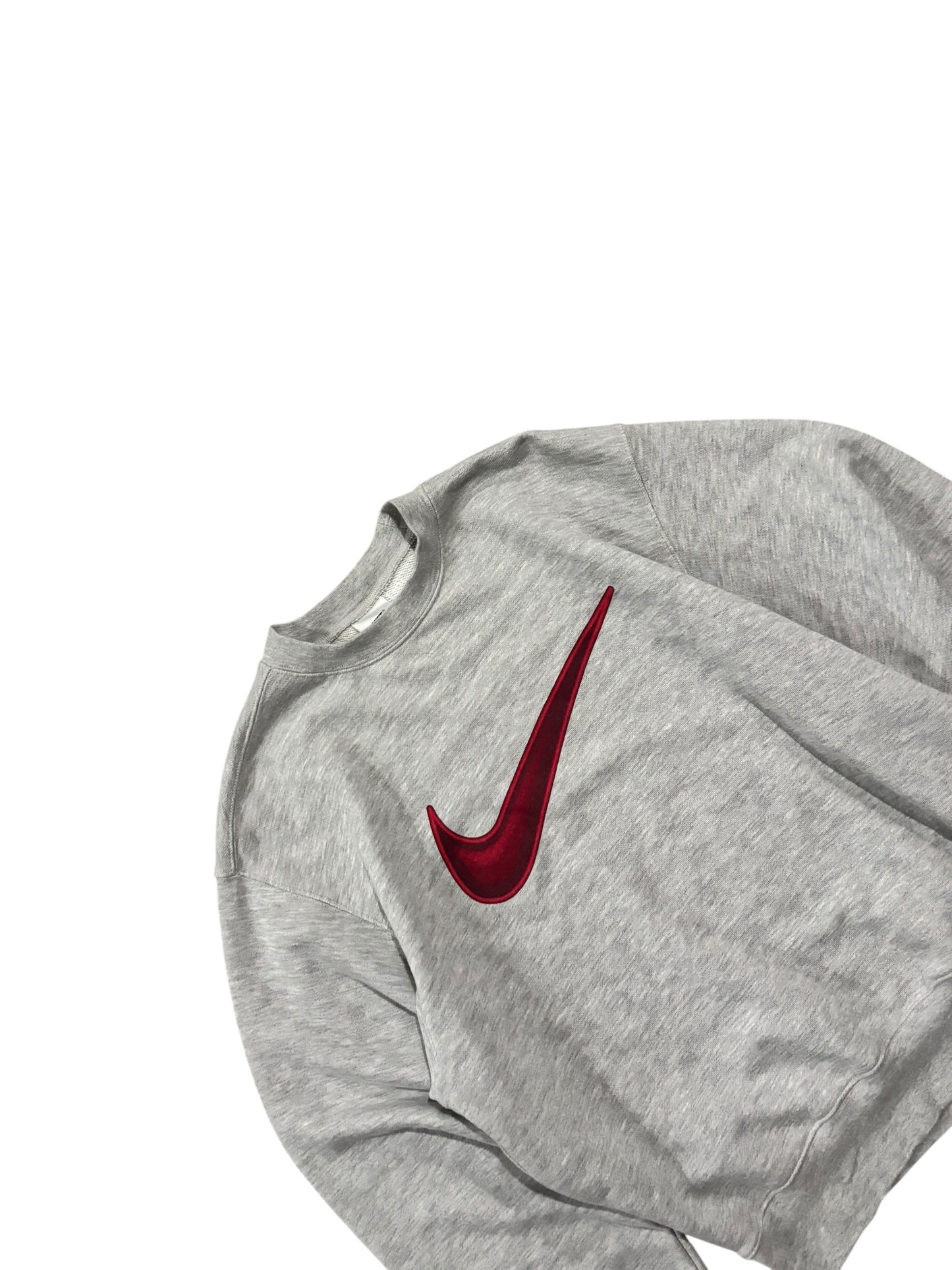 Vintage 90s Center Swoosh Nike Sweater - Grey