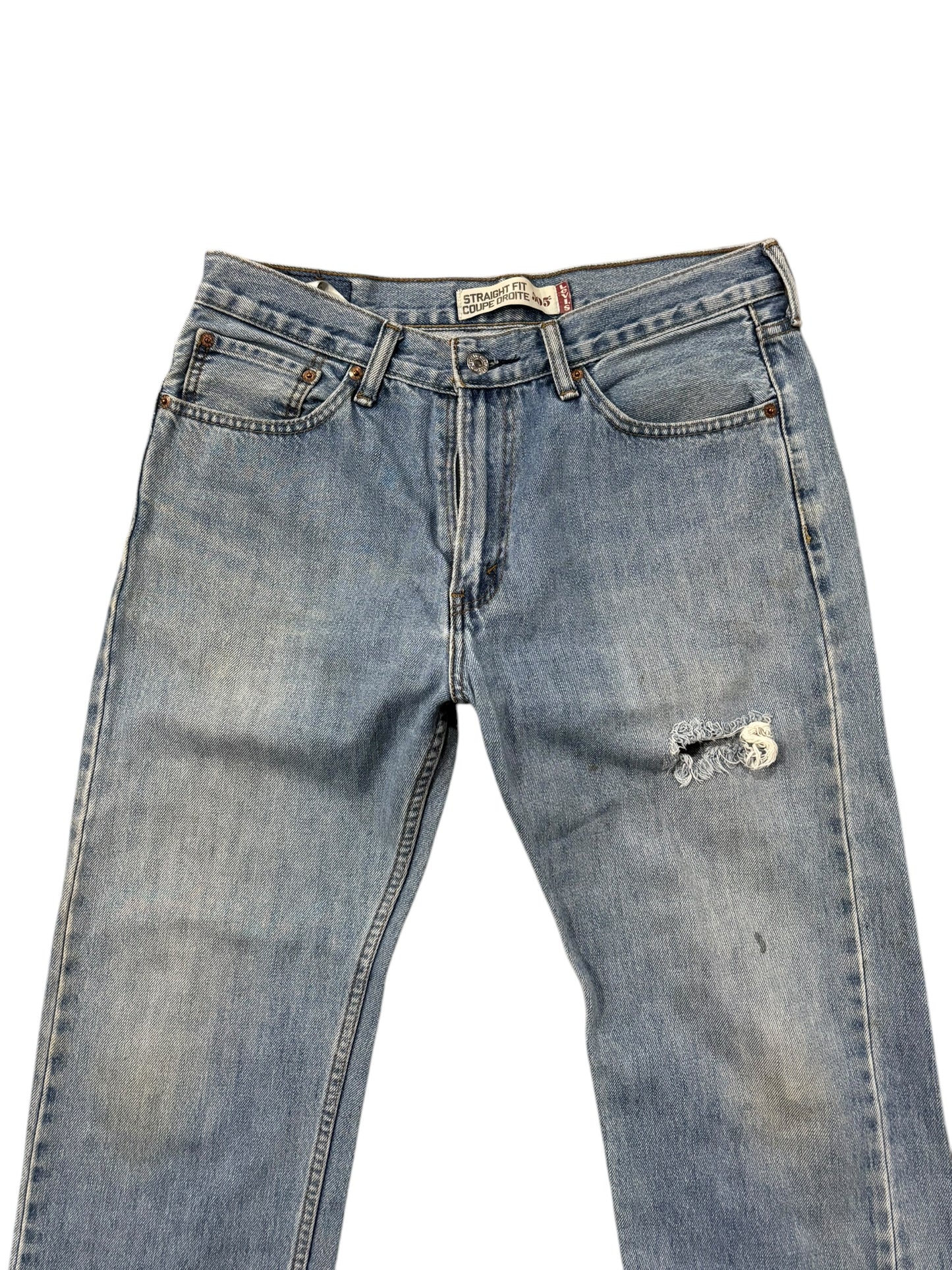 Vintage Levi's 505 Distress Light Wash Denim Pants