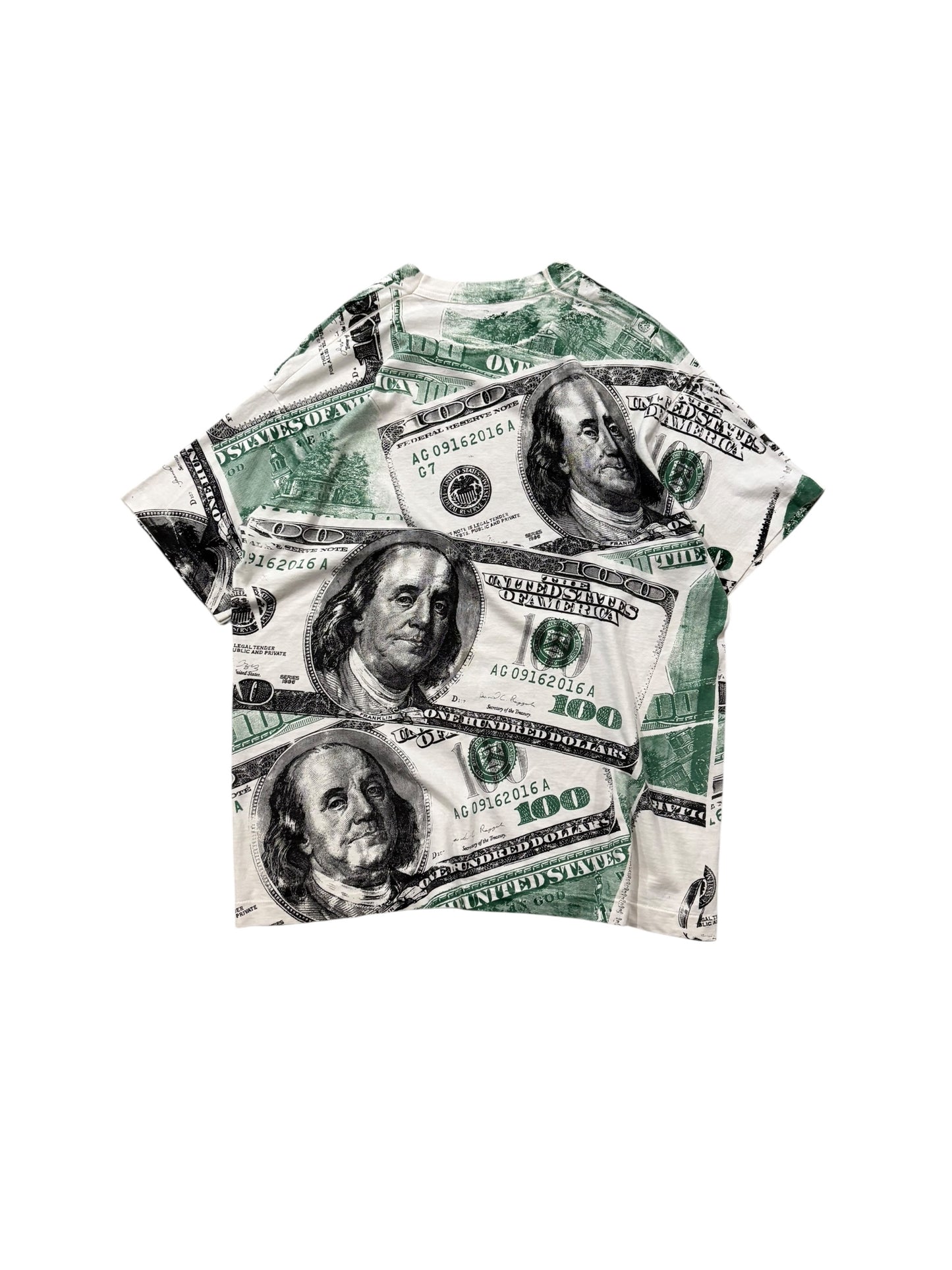 Rare Vintage AOP Money US Dollar Bill Tee
